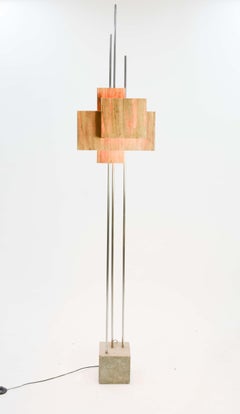 Frank Lloyd Wright Inspired Floor Lamp by Lighting Artisan Jamie Voilette