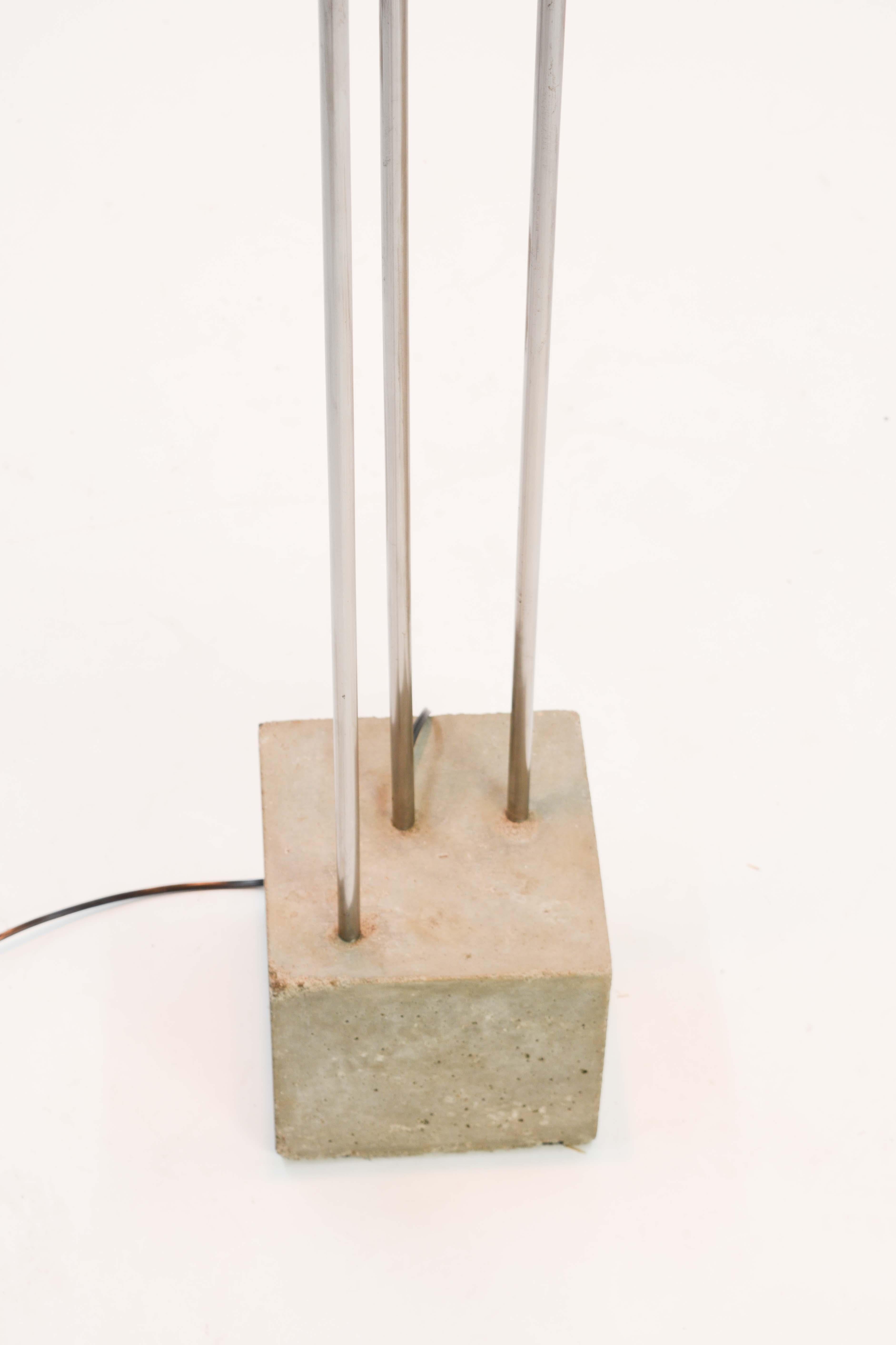 Aluminum Frank Lloyd Wright Inspired Floor Lamp by Lighting Artisan Jamie Voilette For Sale