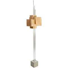 Frank Lloyd Wright Inspired Floor Lamp by Lighting Artisan Jamie Voilette