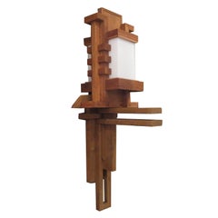 Frank Lloyd Wright Inspired Wall Lamp