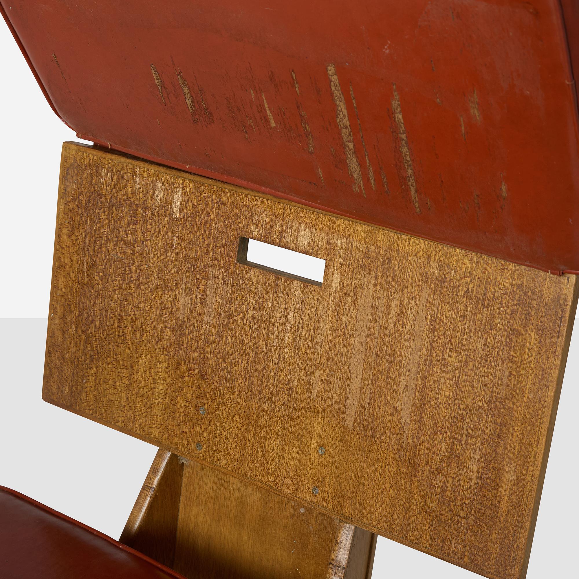 Frank Lloyd Wright Lounge Chair aus dem Dorothy-Turkel-Haus, Detroit im Angebot 3