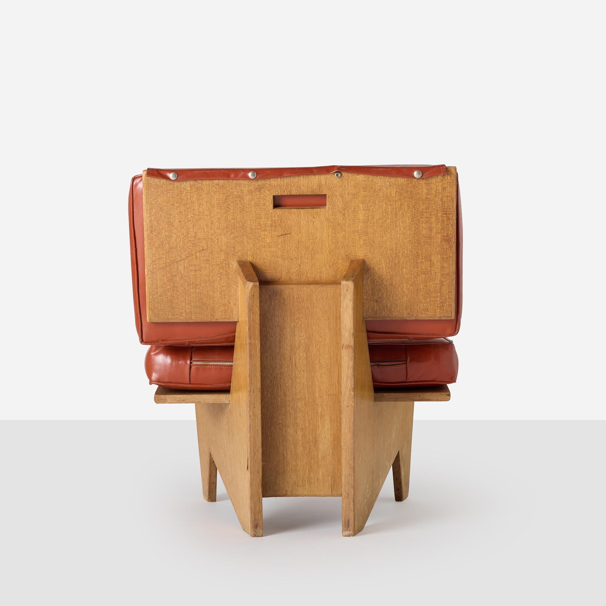 Frank Lloyd Wright Lounge Chair aus dem Dorothy-Turkel-Haus, Detroit (amerikanisch) im Angebot
