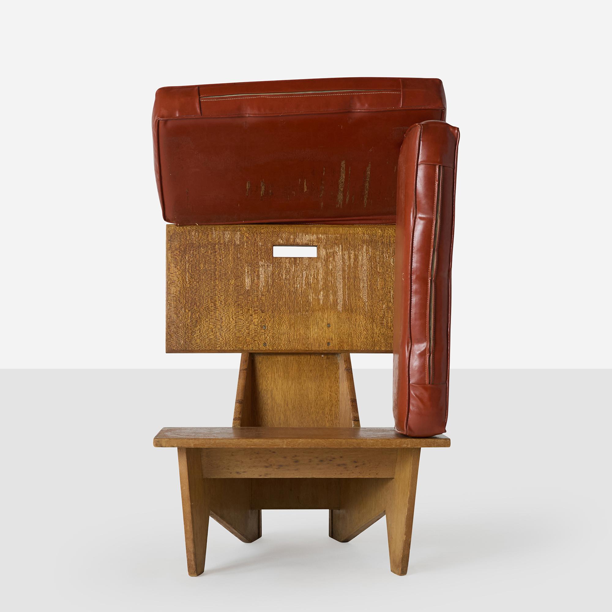 Frank Lloyd Wright Lounge Chair aus dem Dorothy-Turkel-Haus, Detroit im Angebot 2