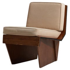 Frank Lloyd Wright, Lounge Chair, Wood, Fabric, United States, 1938