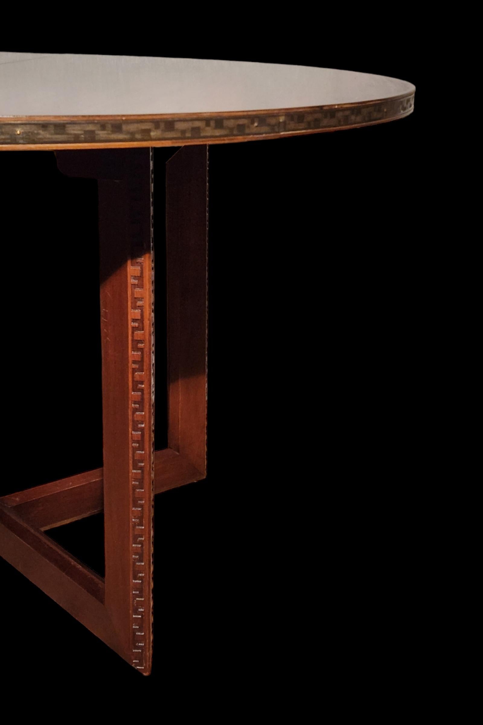 Frank Lloyd Wright Mahogany Dining Table Taliesin Heritage Henredon #2000, 1955 3