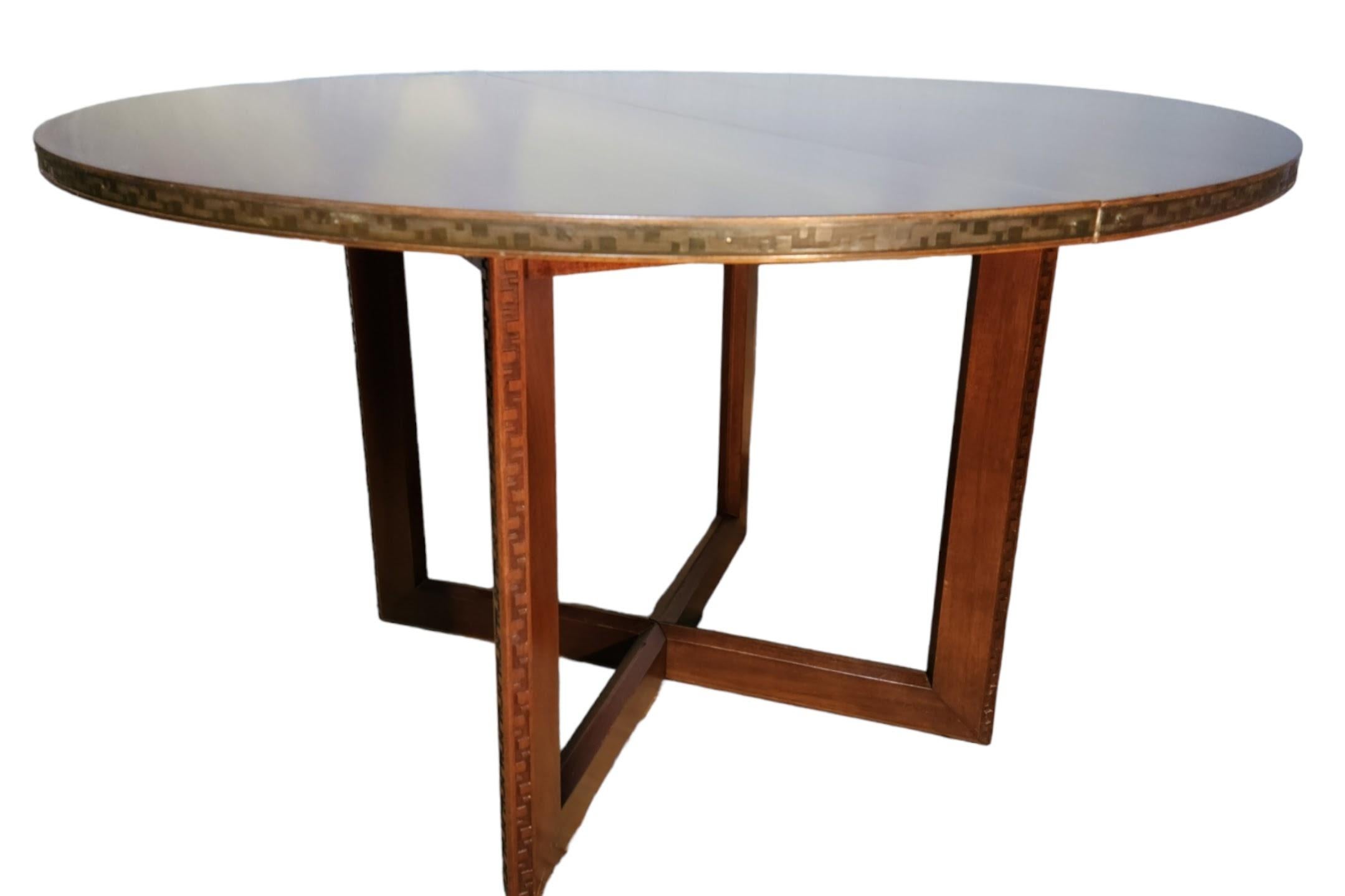 Frank Lloyd Wright Mahogany Dining Table Taliesin Heritage Henredon #2000, 1955 5