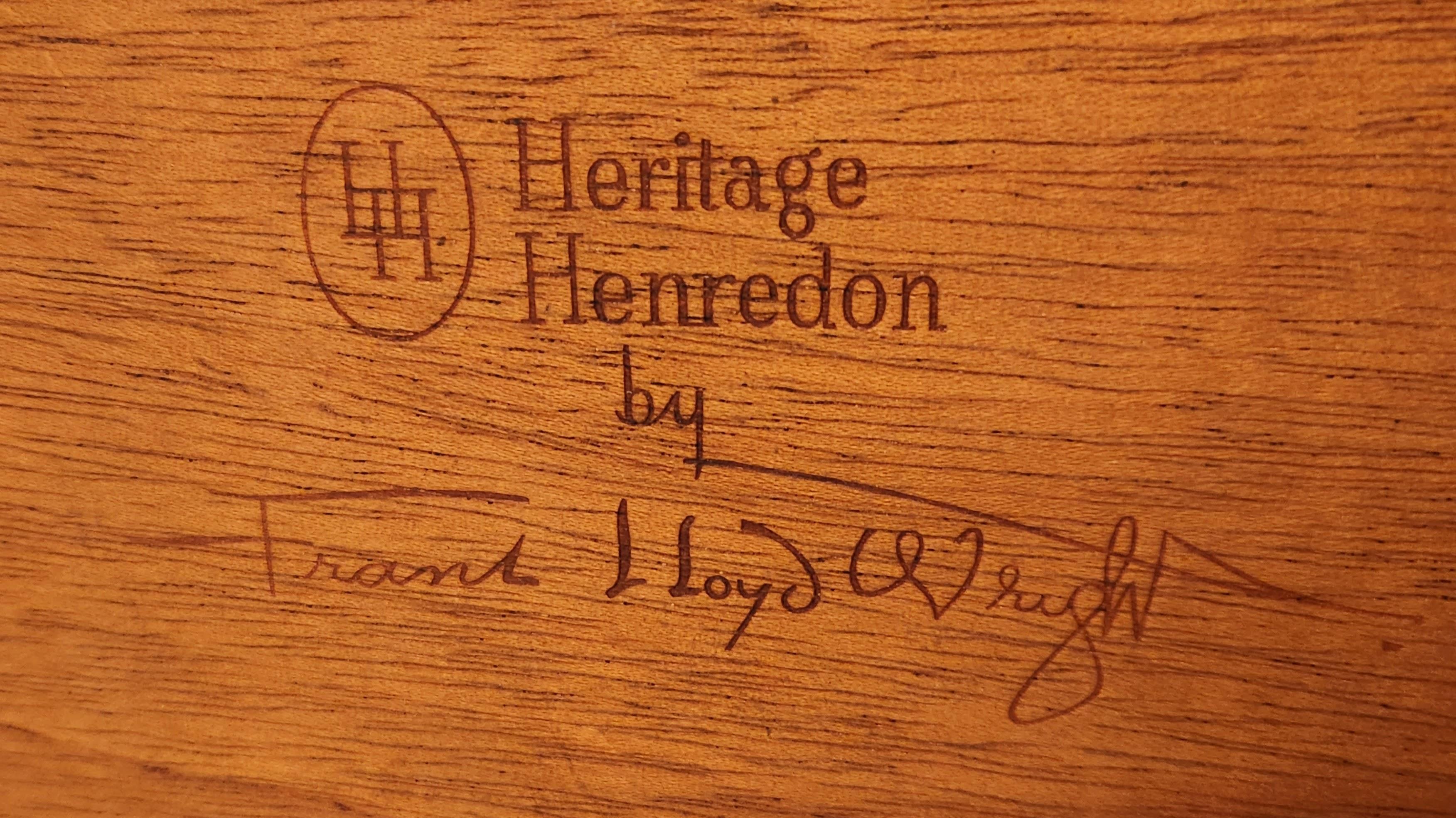 Frank Lloyd Wright Mahogany Dining Table Taliesin Heritage Henredon #2000, 1955 8