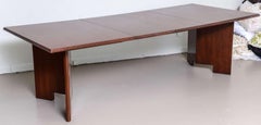 Frank Lloyd Wright Mahogany Extension Dining Table