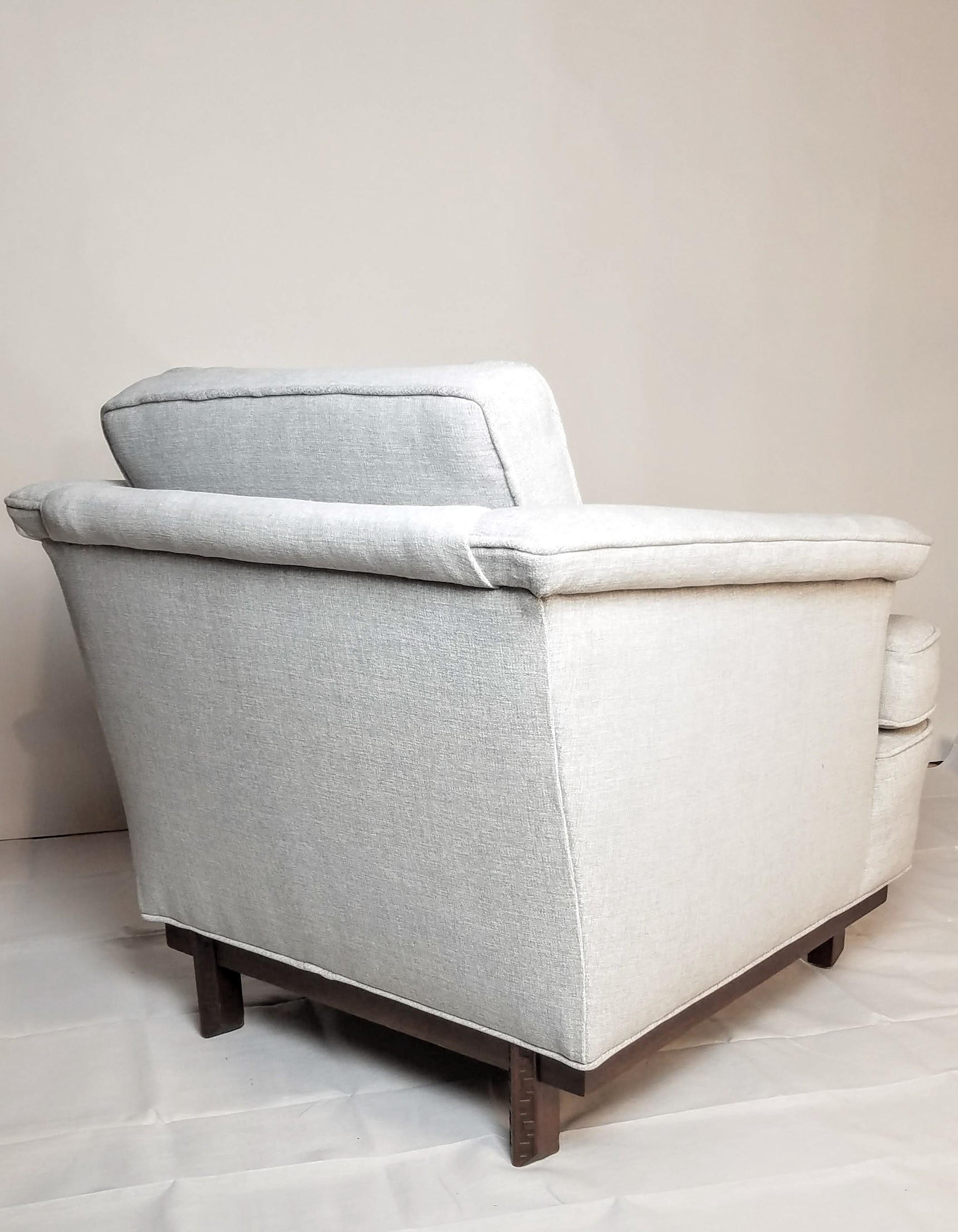 Frank Lloyd Wright Mahogany Lounge Chair Heritage Henredon Taliesin Line 1955/56 For Sale 3