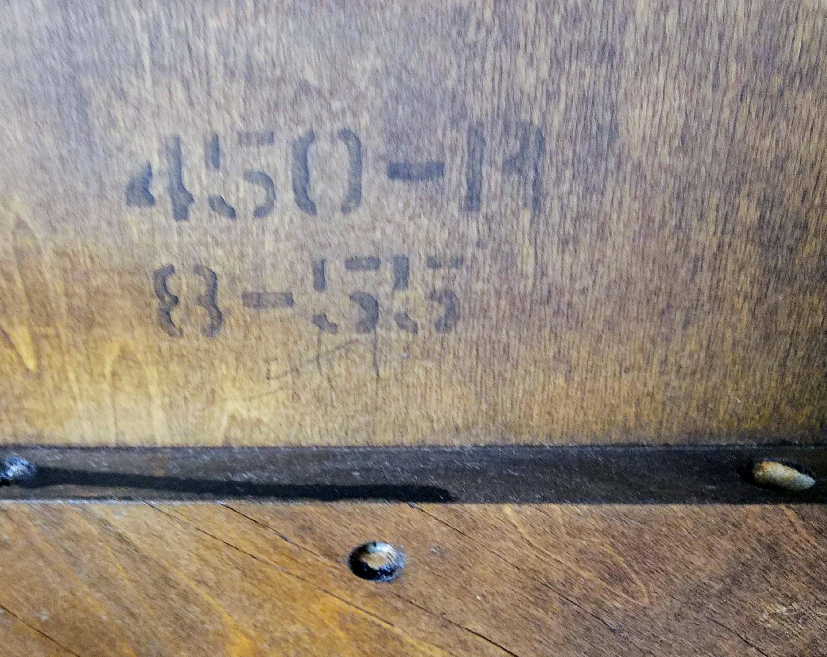 Carved Frank Lloyd Wright Mahogany Low Coffee Table Taliesin Heritage Henredon, 1955