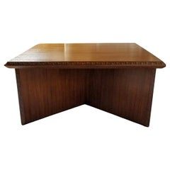 Frank Lloyd Wright Mahogany Low Coffee Table Taliesin Heritage Henredon, 1955