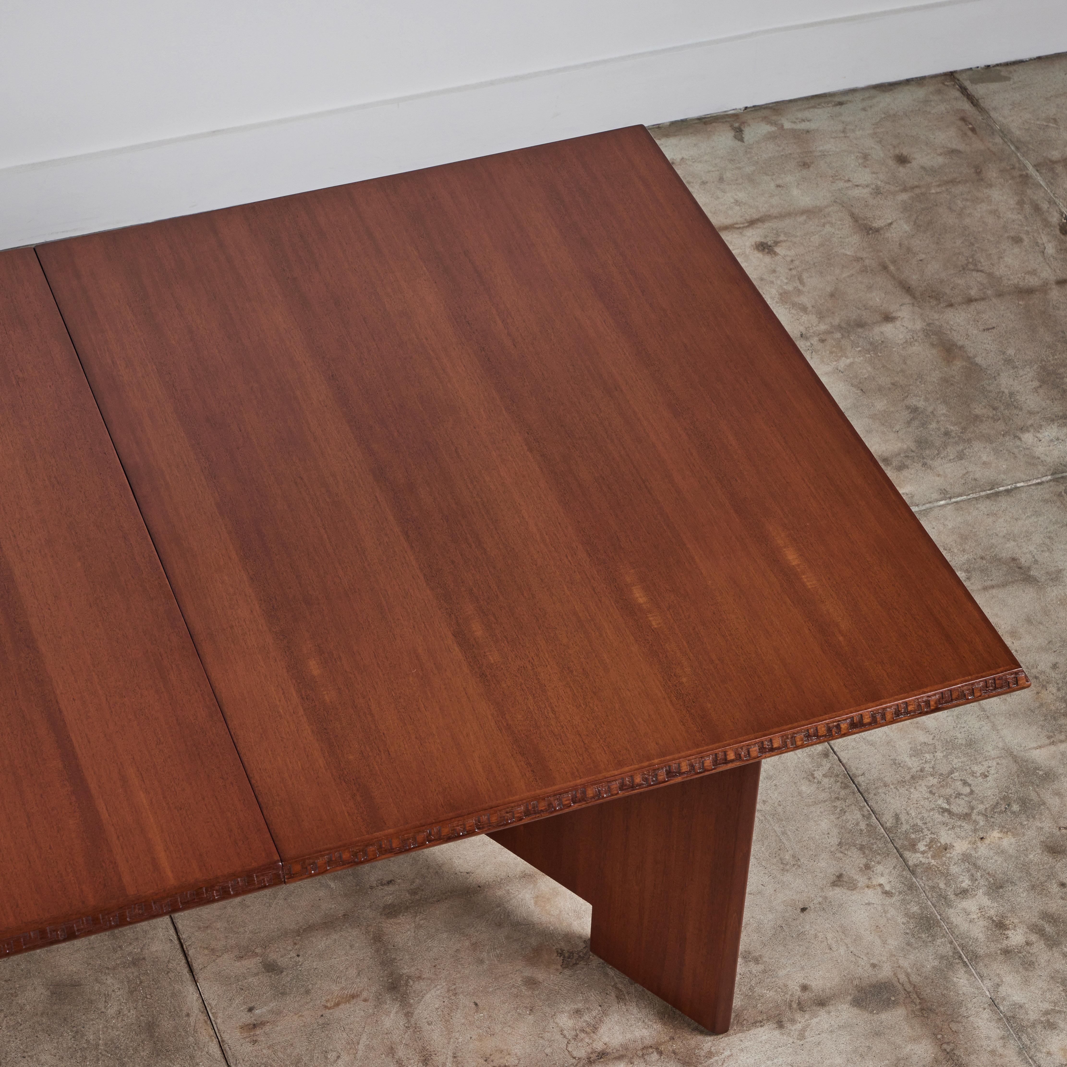 Frank Lloyd Wright Mahogany “Taliesin” Dining Table for Heritage-Henredon 6