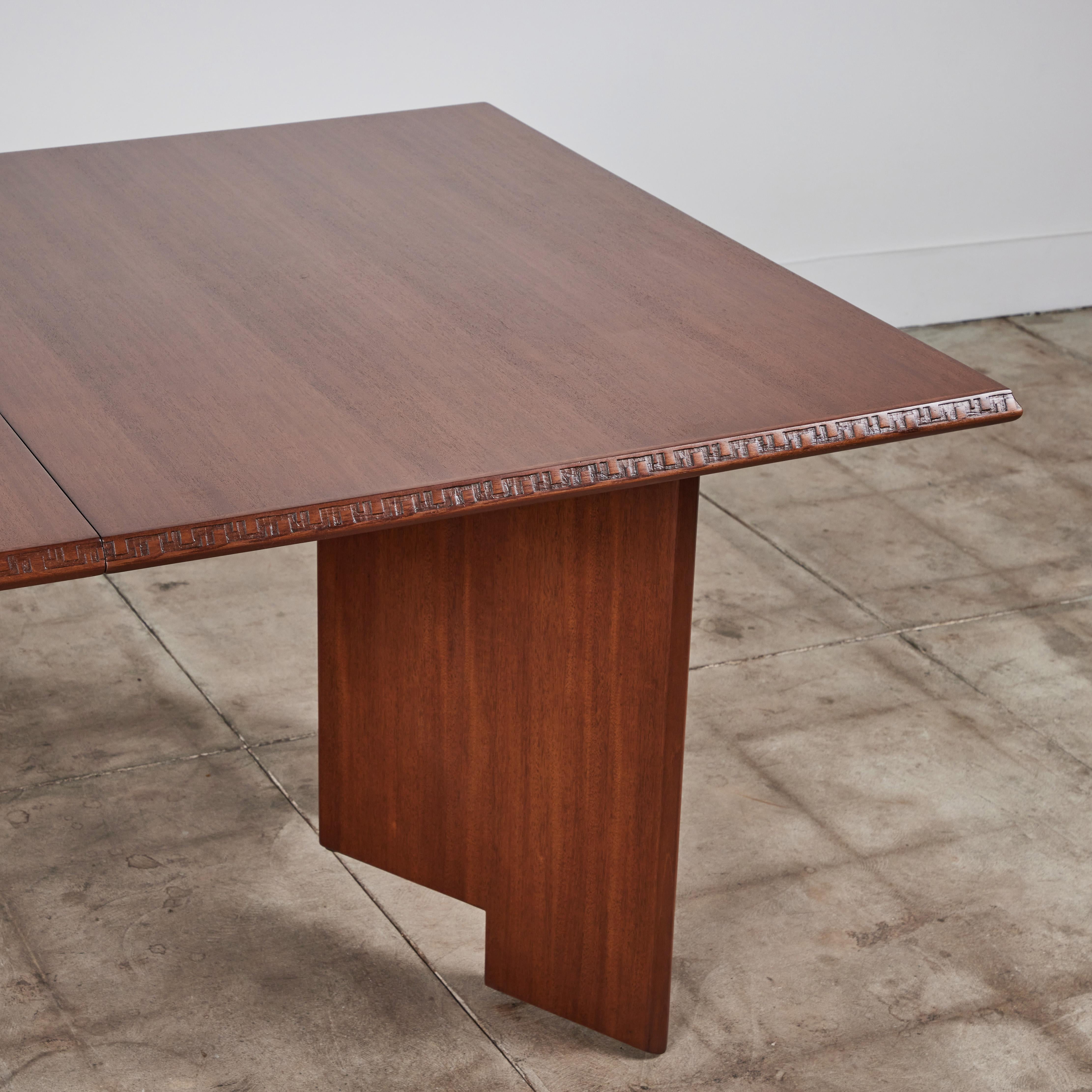 Frank Lloyd Wright Mahogany “Taliesin” Dining Table for Heritage-Henredon 7