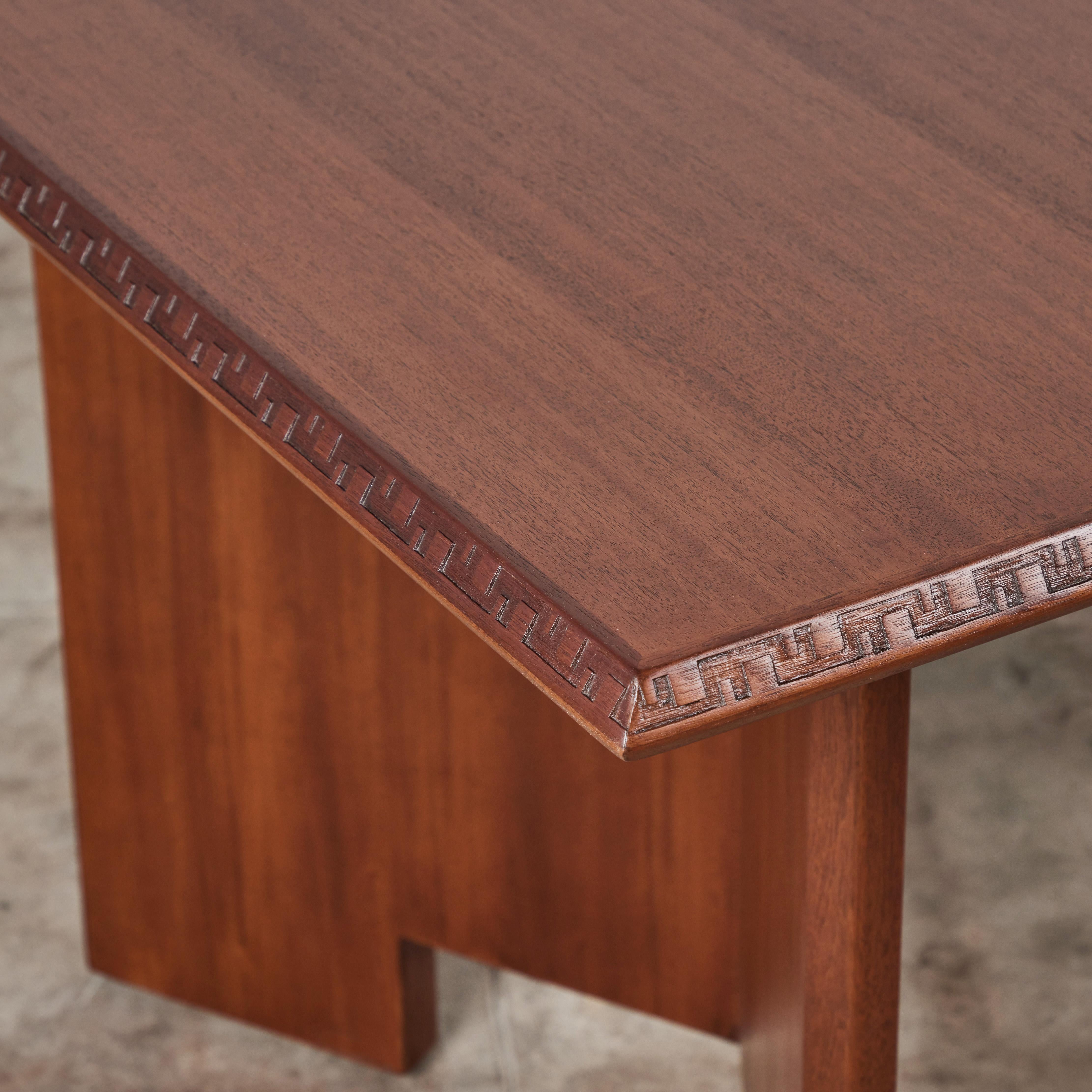 Frank Lloyd Wright Mahogany “Taliesin” Dining Table for Heritage-Henredon 8