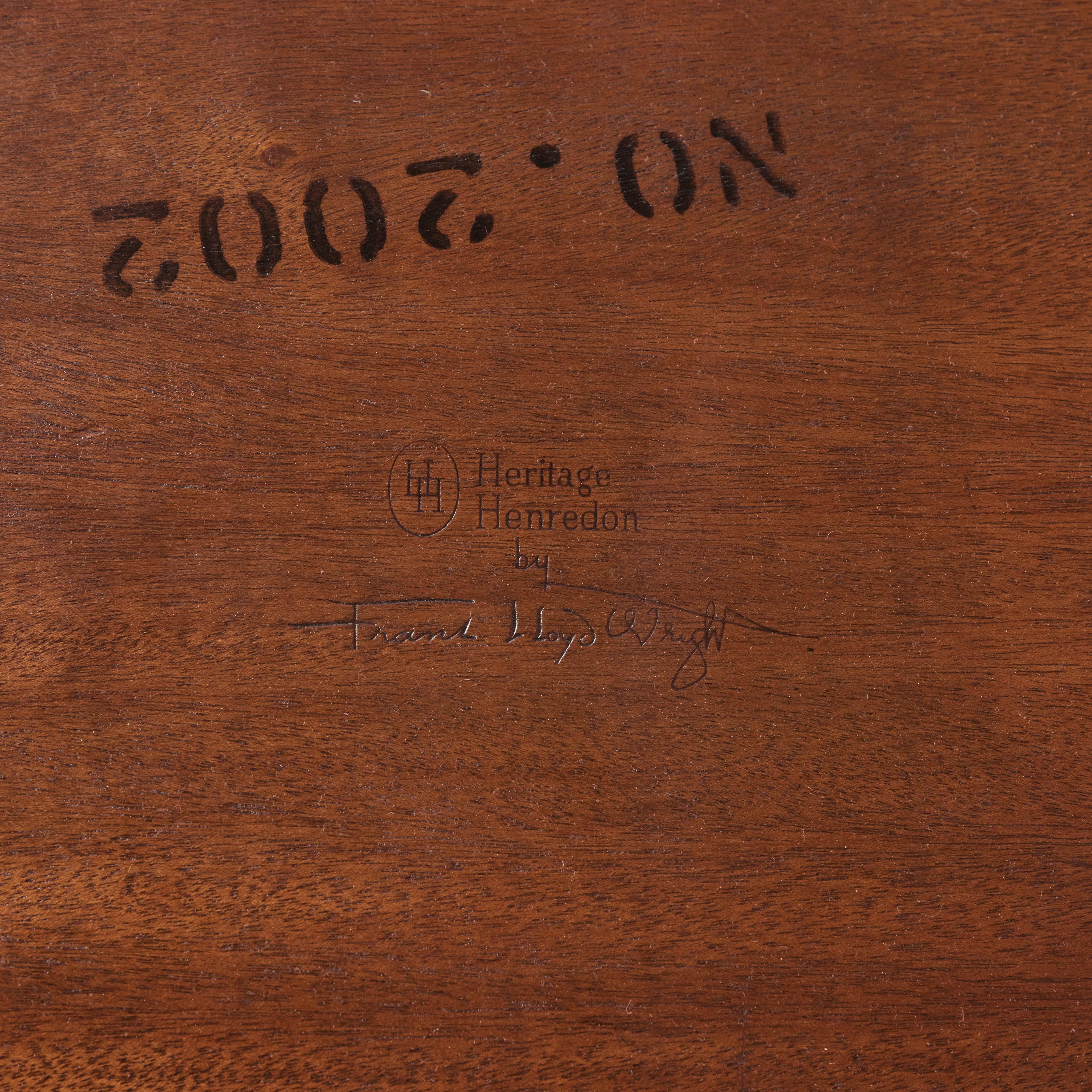 Frank Lloyd Wright Mahogany “Taliesin” Dining Table for Heritage-Henredon 10