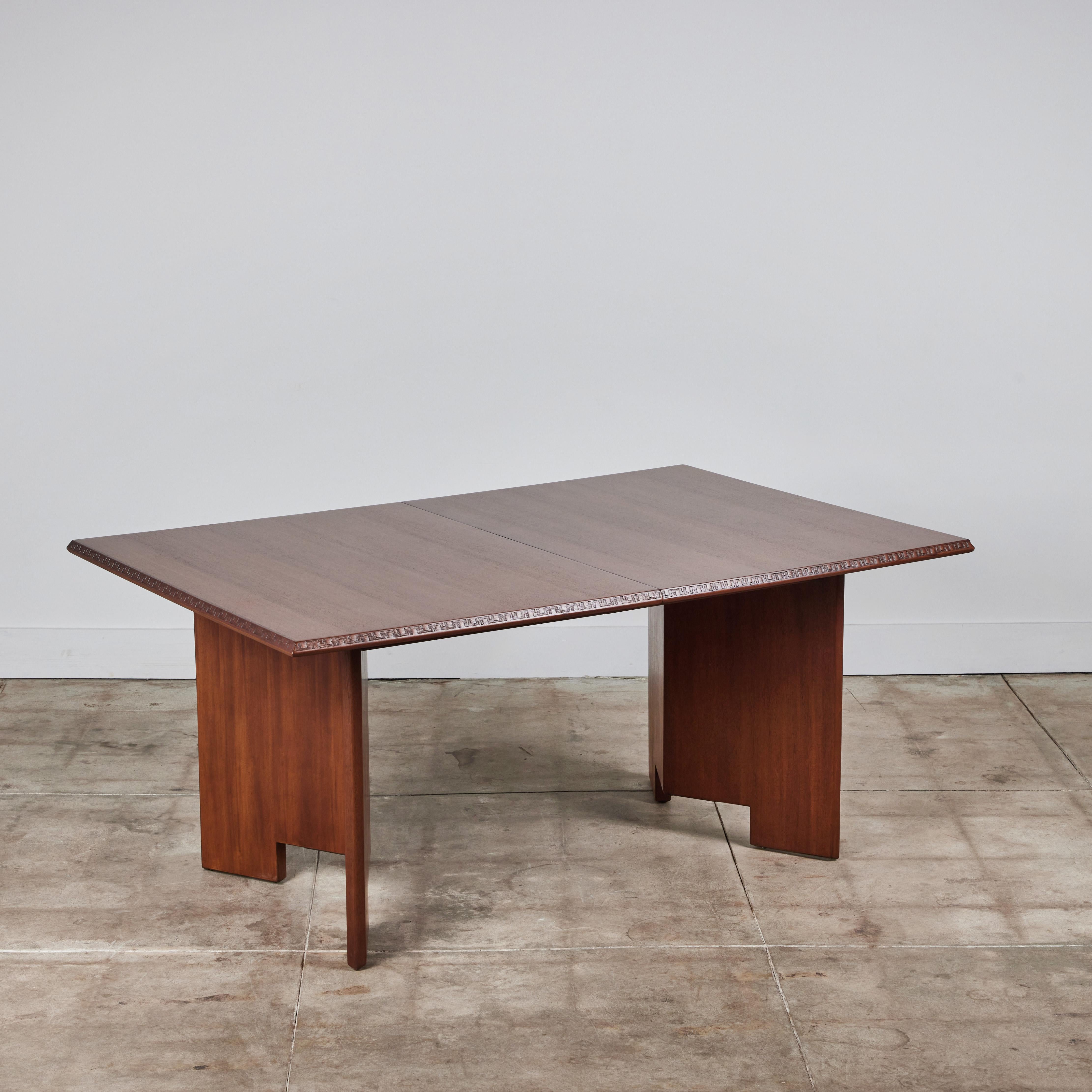 Frank Lloyd Wright Mahogany “Taliesin” Dining Table for Heritage-Henredon 1