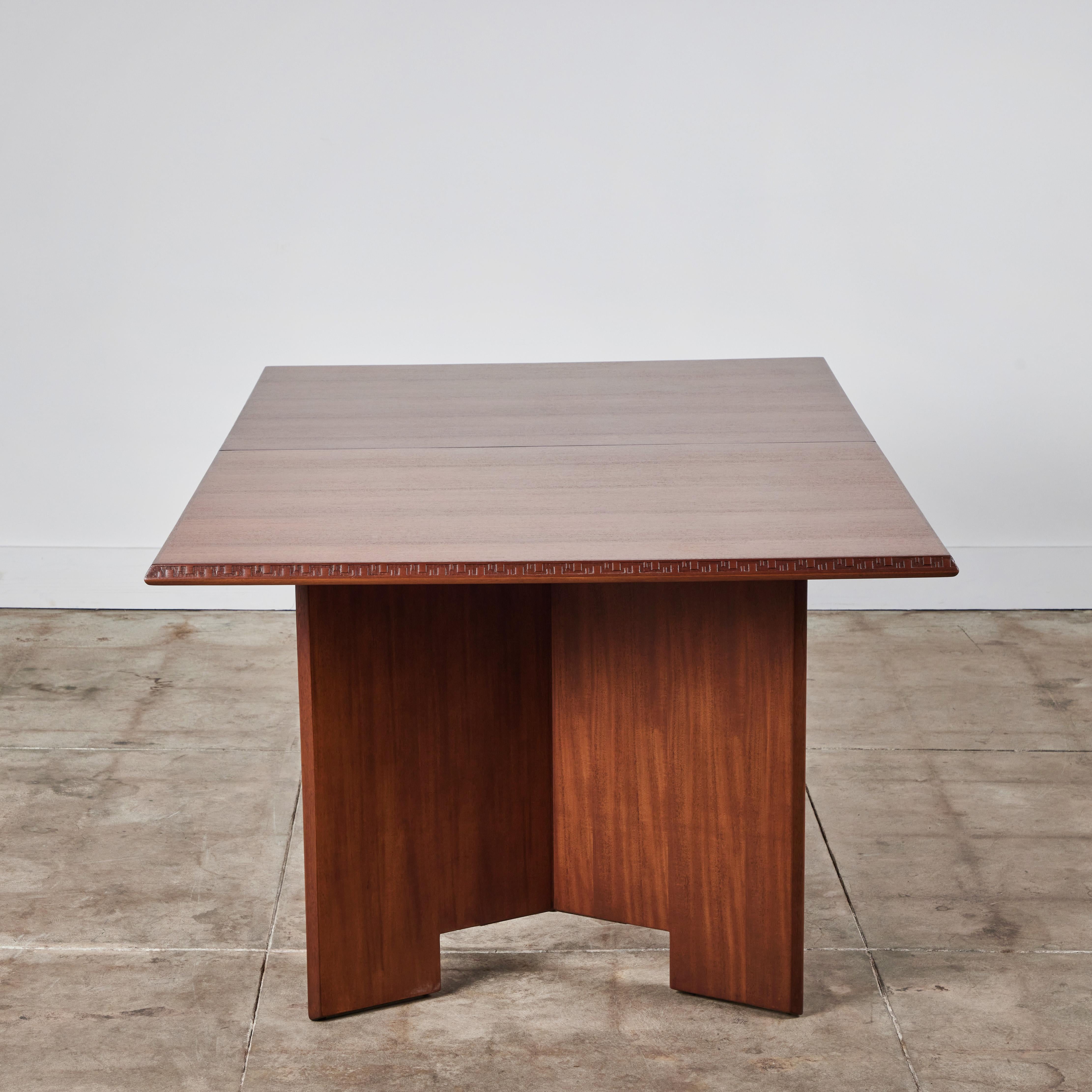 Frank Lloyd Wright Mahogany “Taliesin” Dining Table for Heritage-Henredon 3