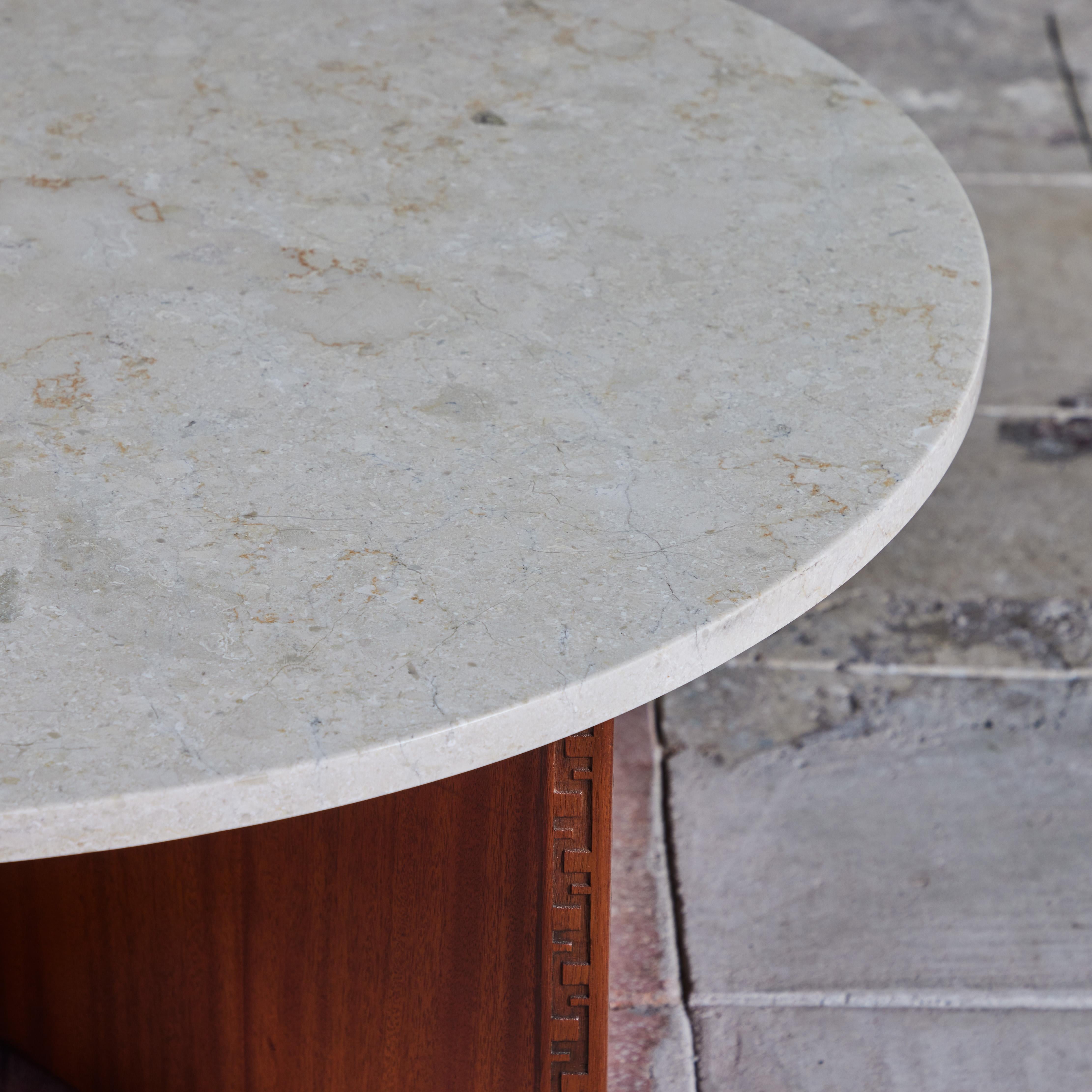 Frank Lloyd Wright Marble Top “Taliesin” Coffee Table for Heritage-Henredon 5