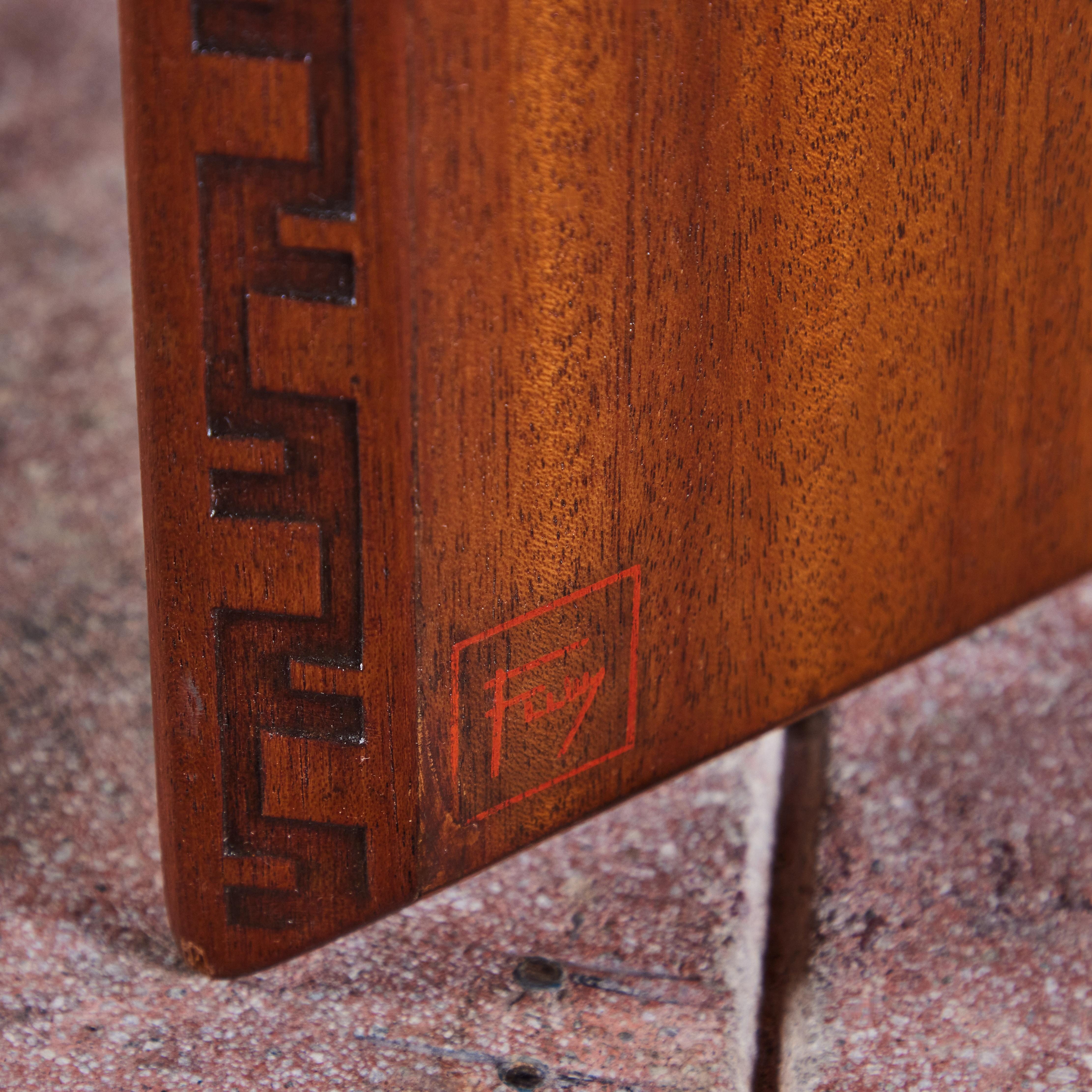 Frank Lloyd Wright Marble Top “Taliesin” Coffee Table for Heritage-Henredon 8