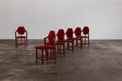 Frank Lloyd Wright "Midway 1" Dining Chairs for Cassina, 1914, Set of 6