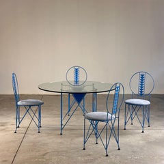 Frank Lloyd Wright "Midway 2" Chairs & Table Set, 1914