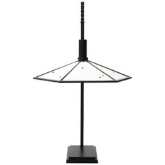 Frank Lloyd Wright "Midway Gardens" Table Lamp Stained Glass 1914-1994 Yamagiwa