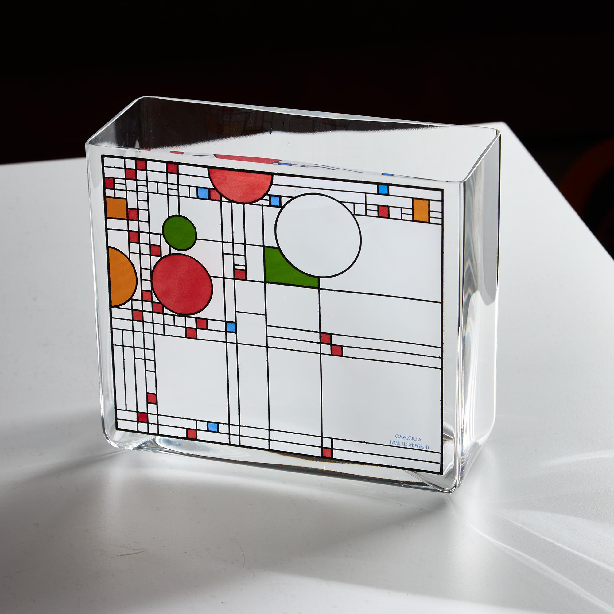Vaso Omaggio Frank Lloyd Wright Riverside, di Egizia in vendita 2