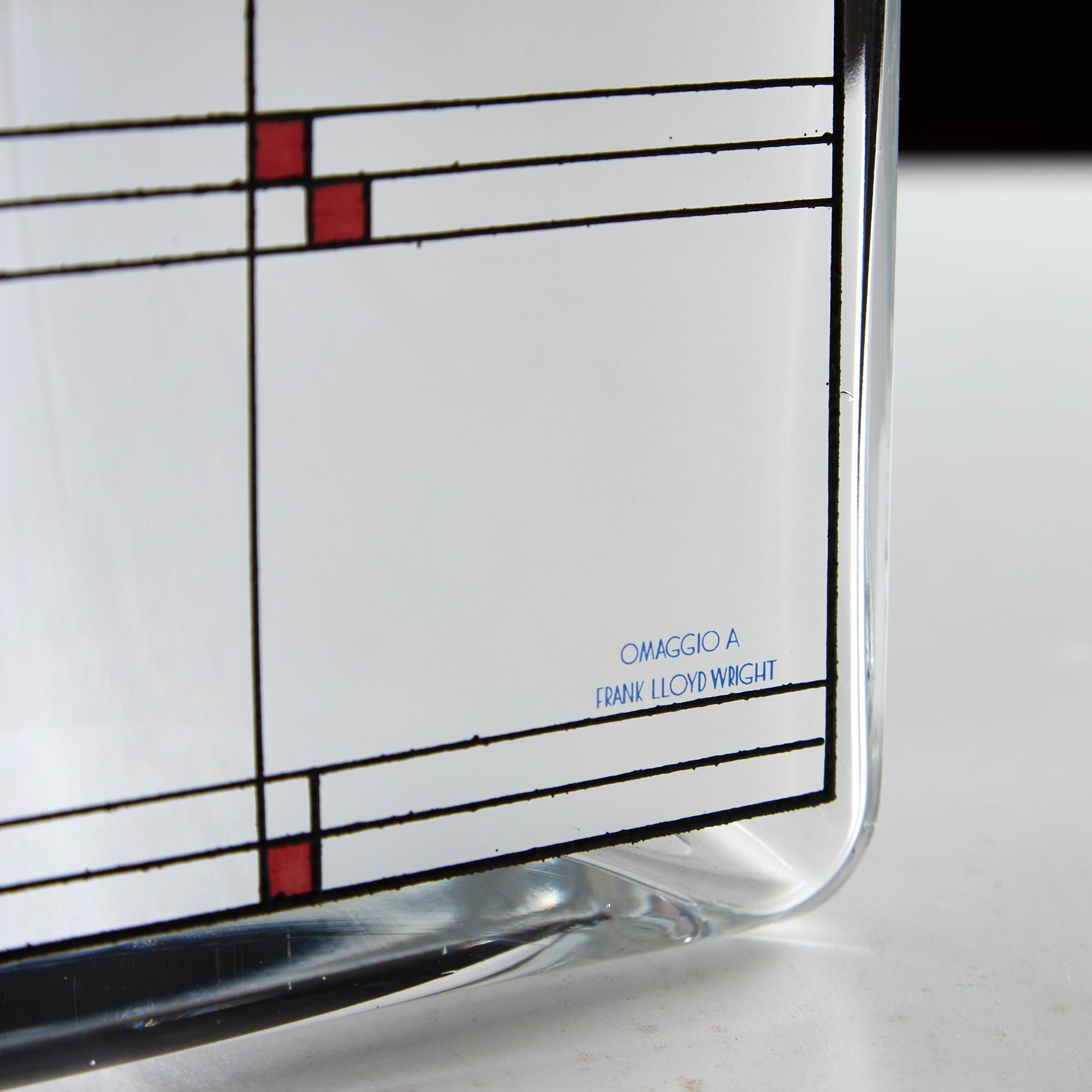 Vaso Omaggio Frank Lloyd Wright Riverside, di Egizia in vendita 3