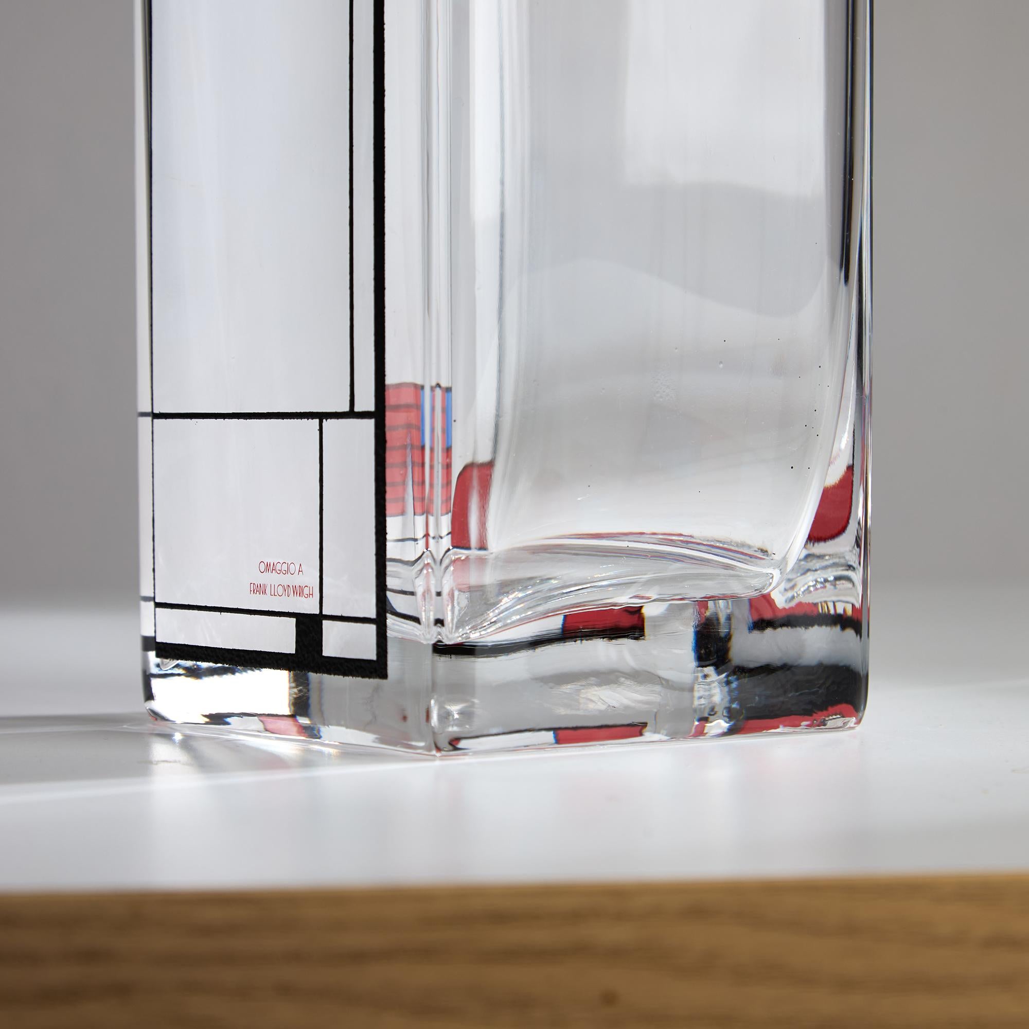 Vaso Frank Lloyd Wright Omaggio Twin Illinois, di Egizia in vendita 6