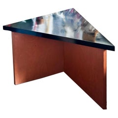 Used Frank Lloyd Wright, Original Arnold House Modular Side Table, Triangular, 1954.