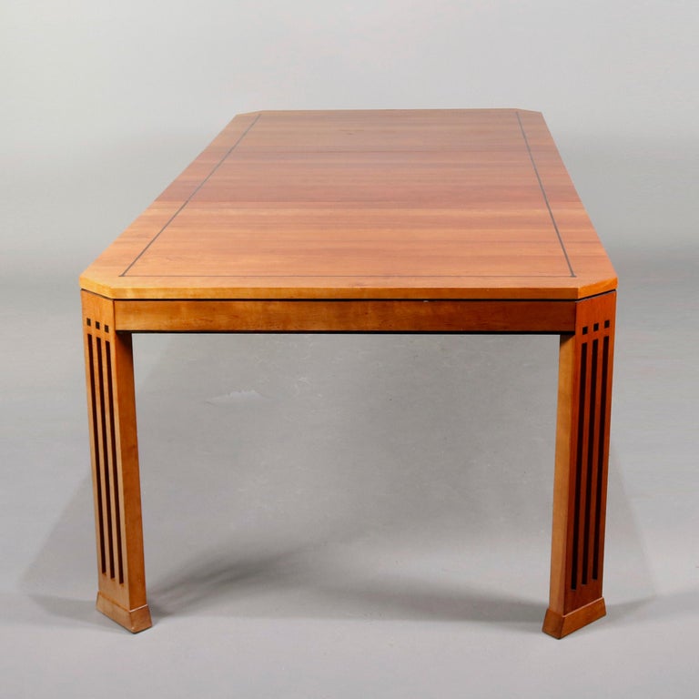 Frank Lloyd Wright Prairie School Arts and Crafts Cherry Dining Table