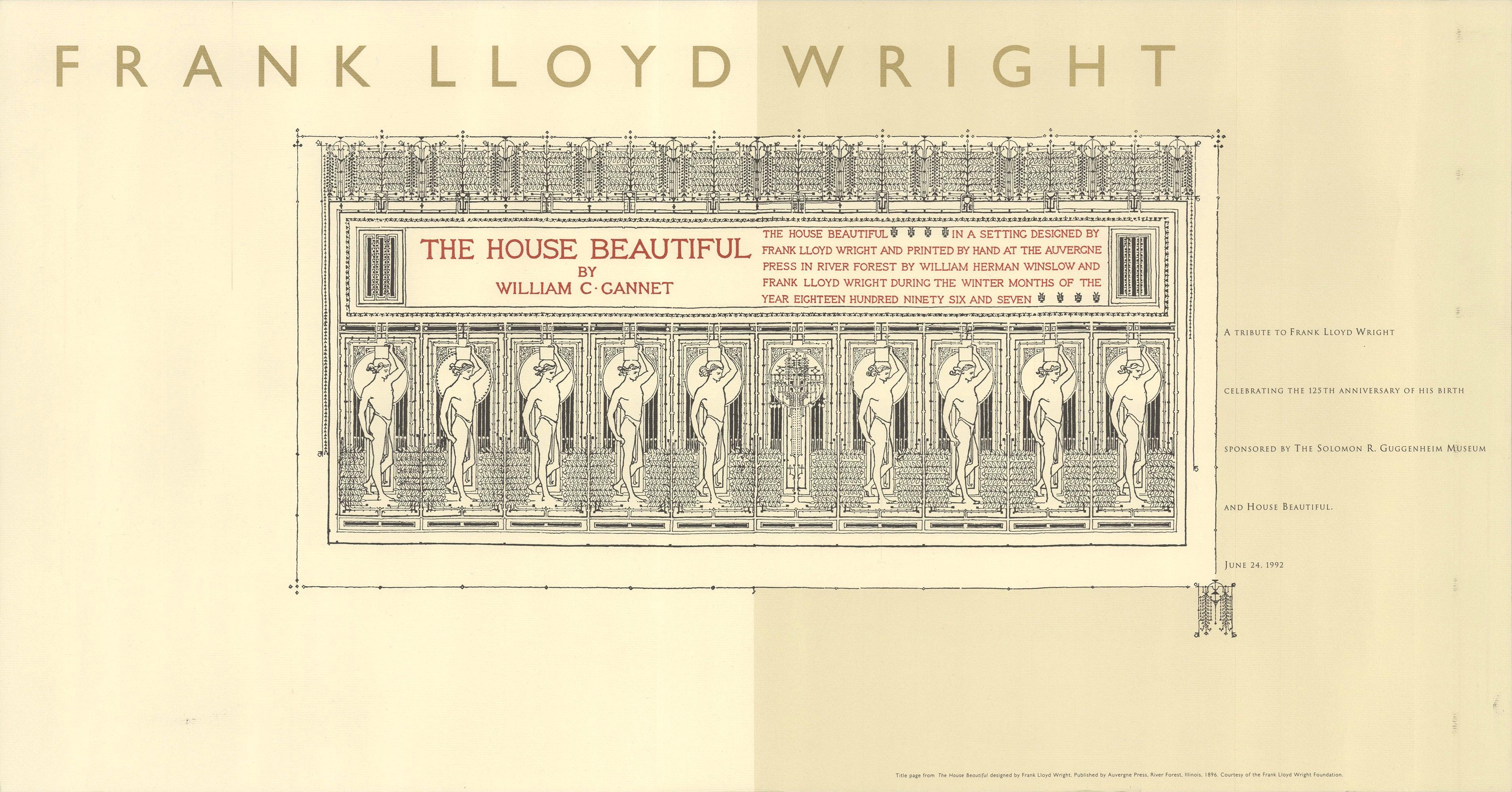 Frank Lloyd Wright
The House Beautiful
1992