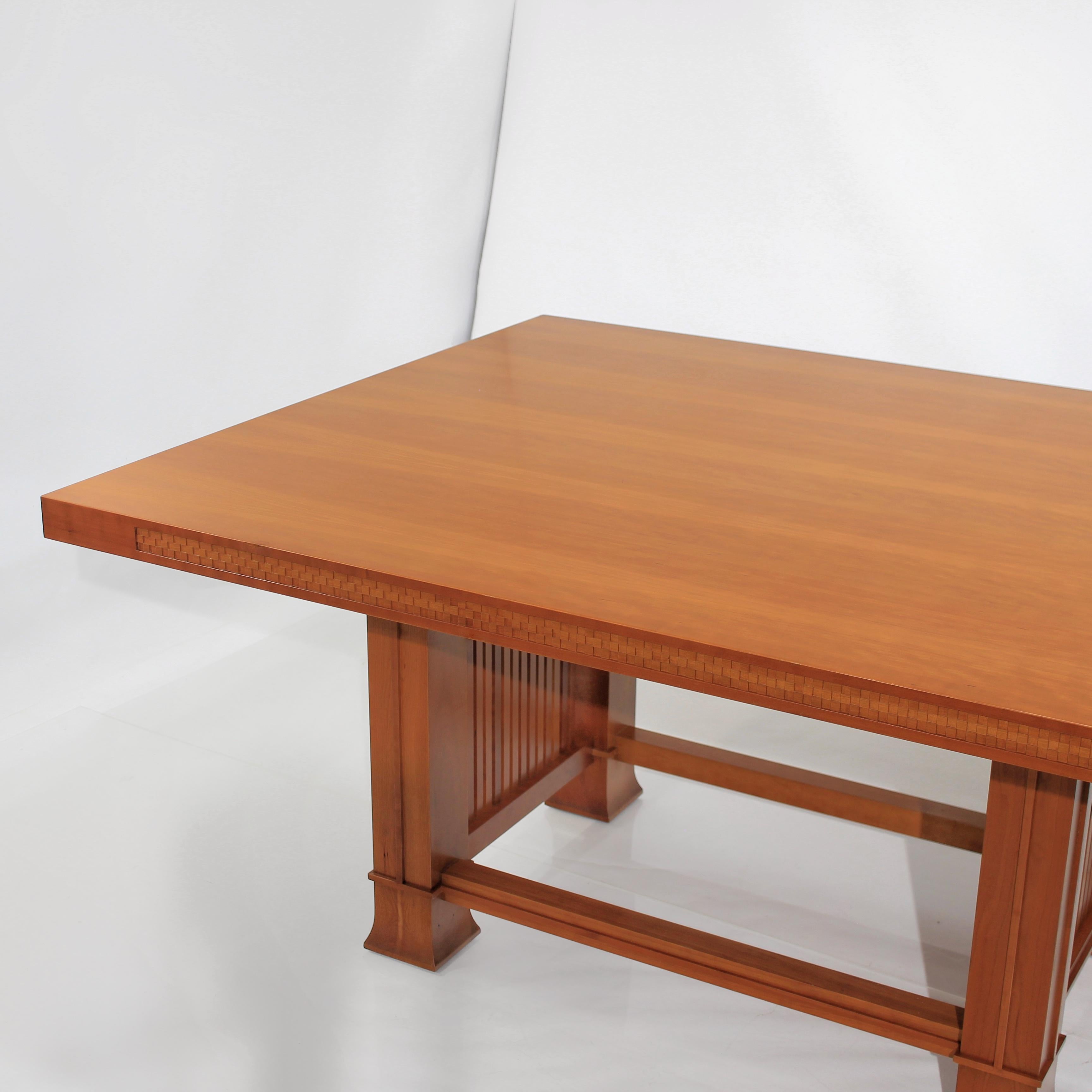 Frank Lloyd Wright Rectangle Dining Table Husser 615 by Cassina 4