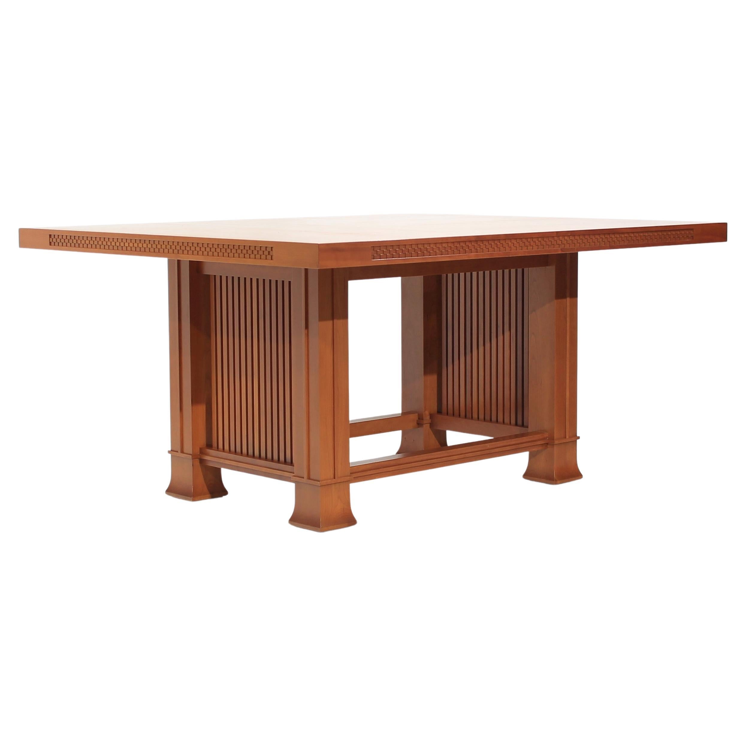 Frank Lloyd Wright Rectangle Dining Table Husser 615 by Cassina