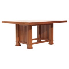 Frank Lloyd Wright Rectangle Dining Table Husser 615 by Cassina
