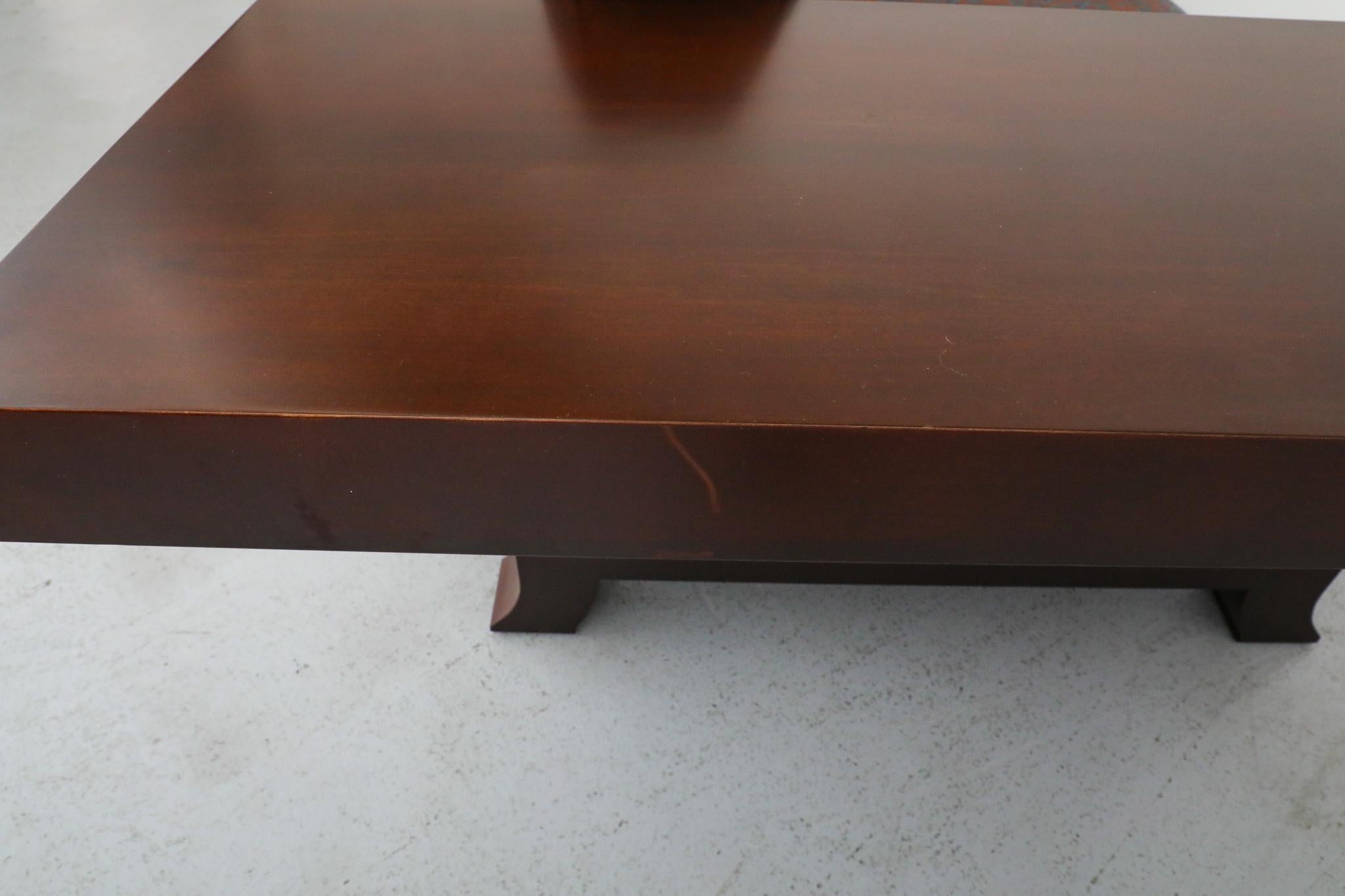 Divano Frank Lloyd Wright Robie 3 in ciliegio tinto noce di Cassina, 1989 in vendita 4
