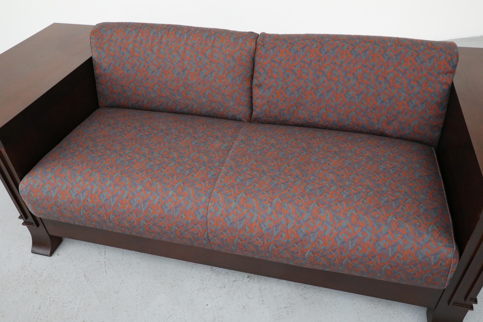 Divano Frank Lloyd Wright Robie 3 in ciliegio tinto noce di Cassina, 1989 in vendita 10