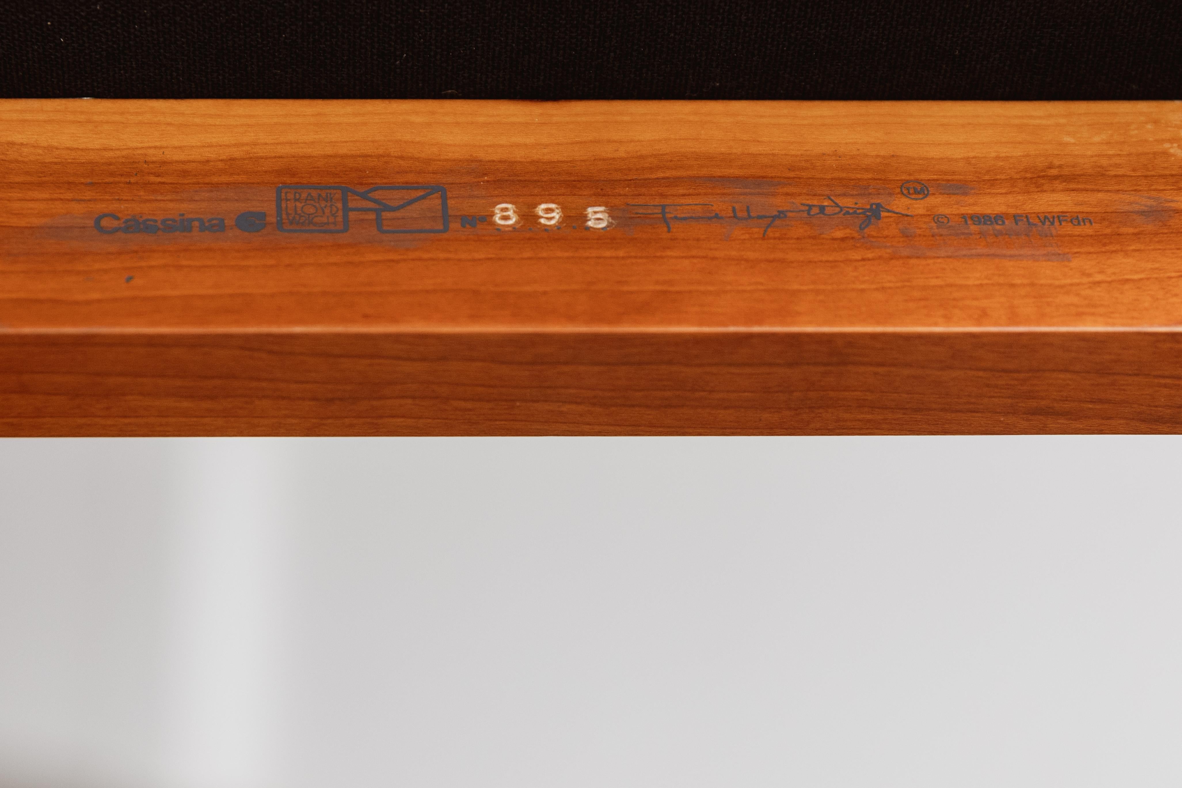 Stuhl „Robie“ von Frank Lloyd Wright für Cassina, 1986 im Angebot 4