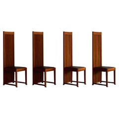 Chaises "Robys" de Frank Lloyd Wright pour Cassina, 1986, lot de 4