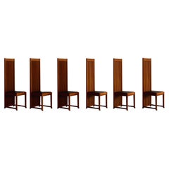 Chaises "Robys" de Frank Lloyd Wright pour Cassina, 1986, ensemble de 6 pièces