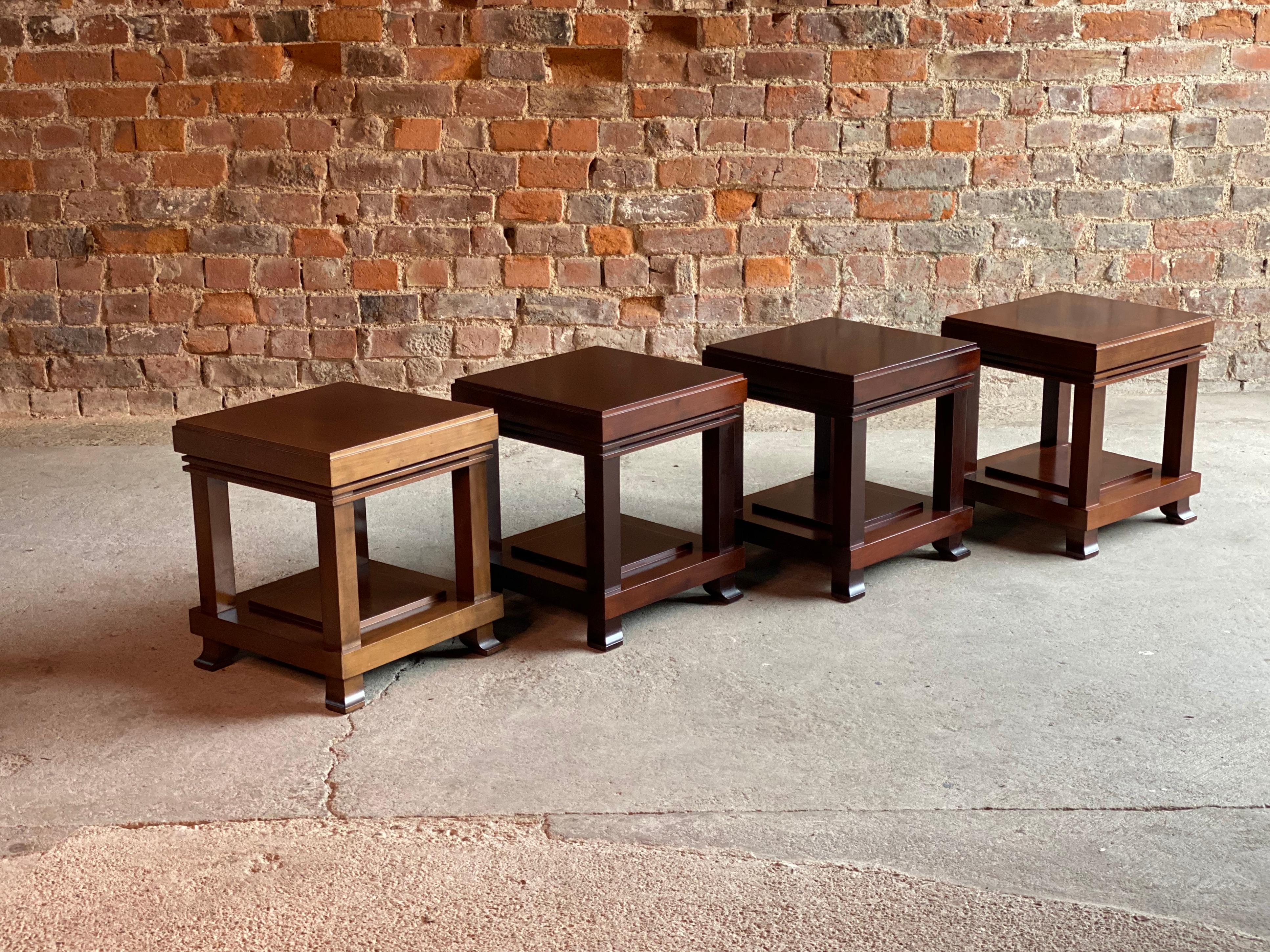 Frank Lloyd Wright ‘Robie’ Side Tables or Stools Manufactured by Cassina 3