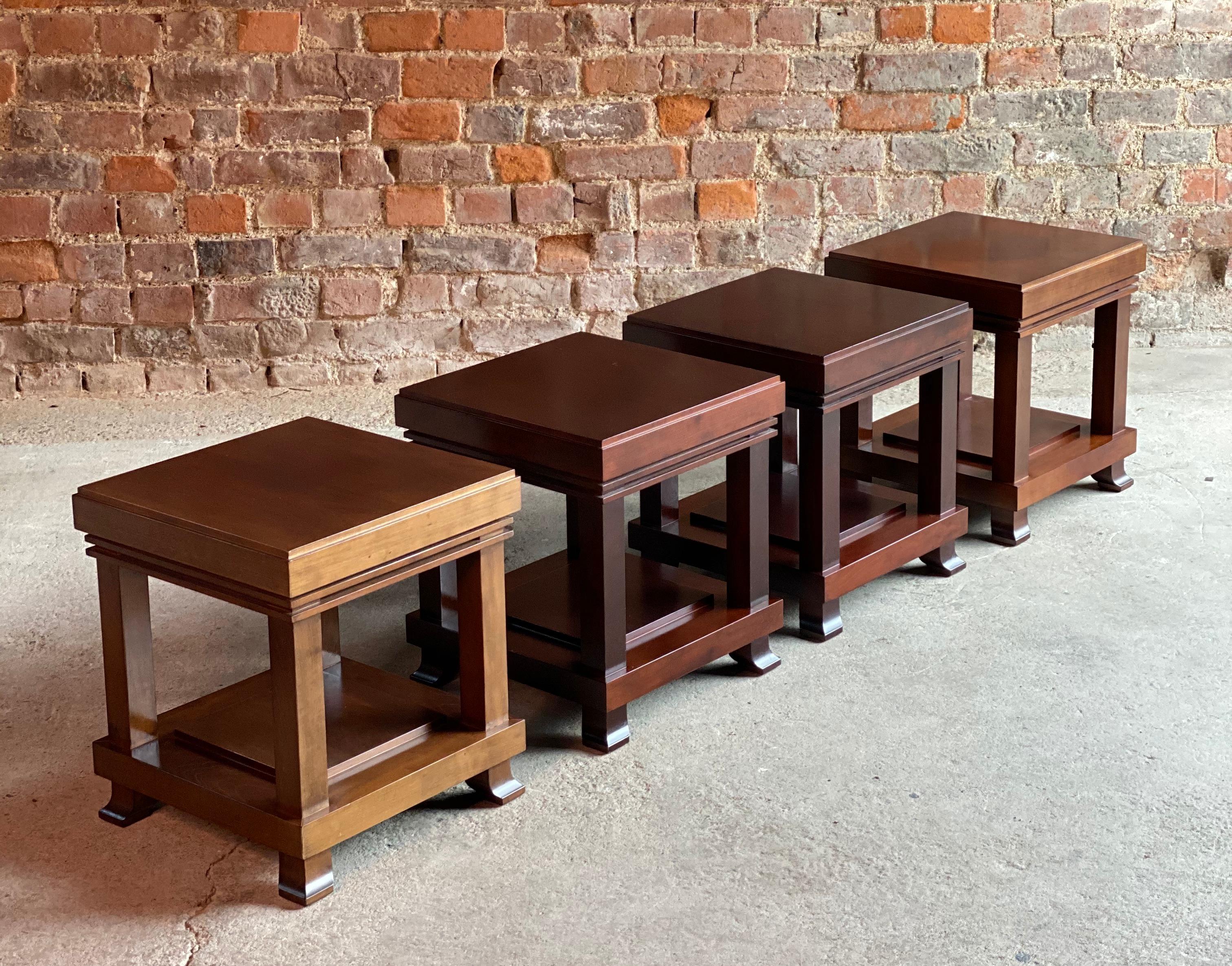 Frank Lloyd Wright ‘Robie’ Side Tables or Stools Manufactured by Cassina 4