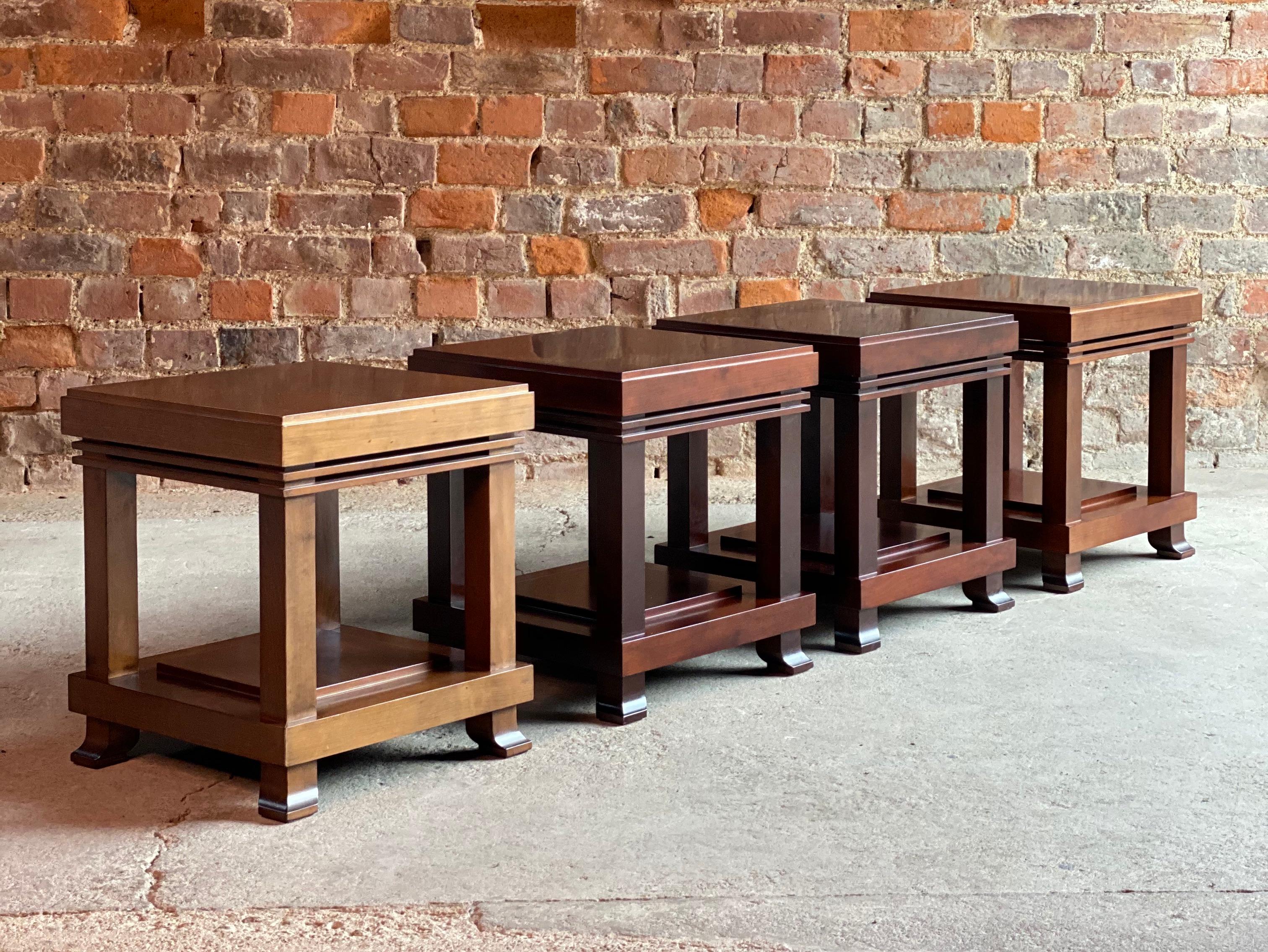 Frank Lloyd Wright ‘Robie’ Side Tables or Stools Manufactured by Cassina 5