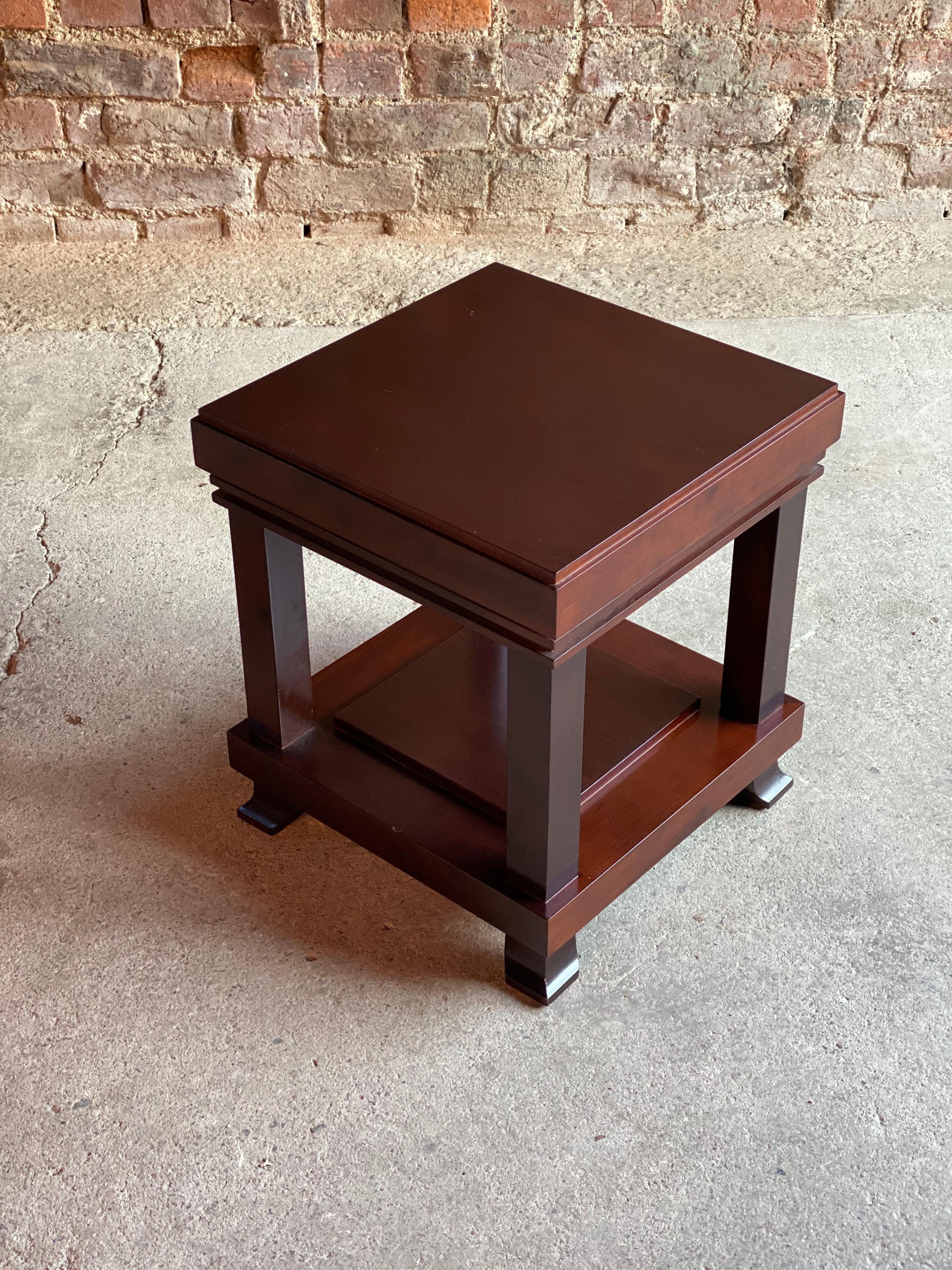 Late 20th Century Frank Lloyd Wright ‘Robie’ Side Tables or Stools Manufactured by Cassina