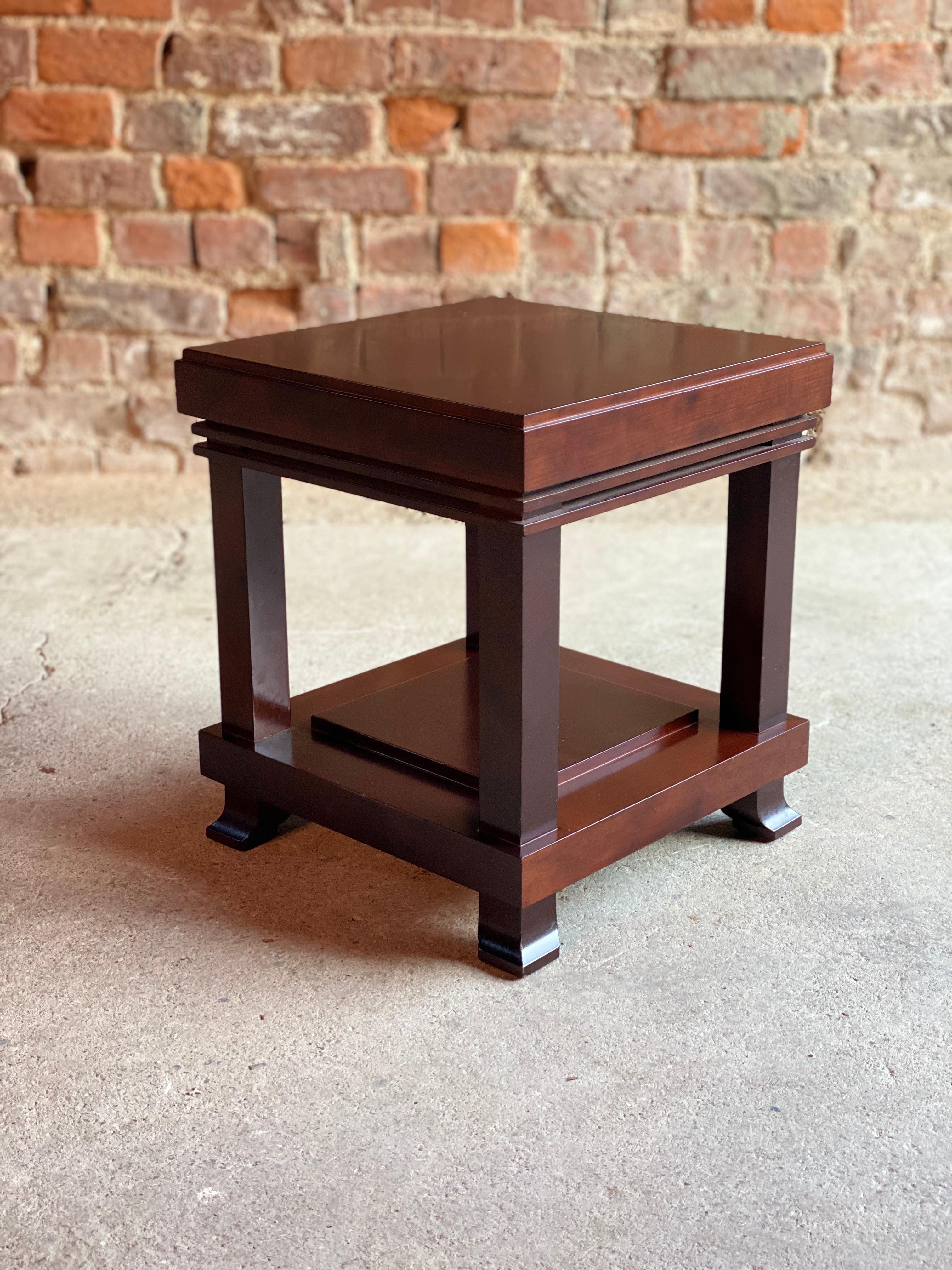 Cherry Frank Lloyd Wright ‘Robie’ Side Tables or Stools Manufactured by Cassina
