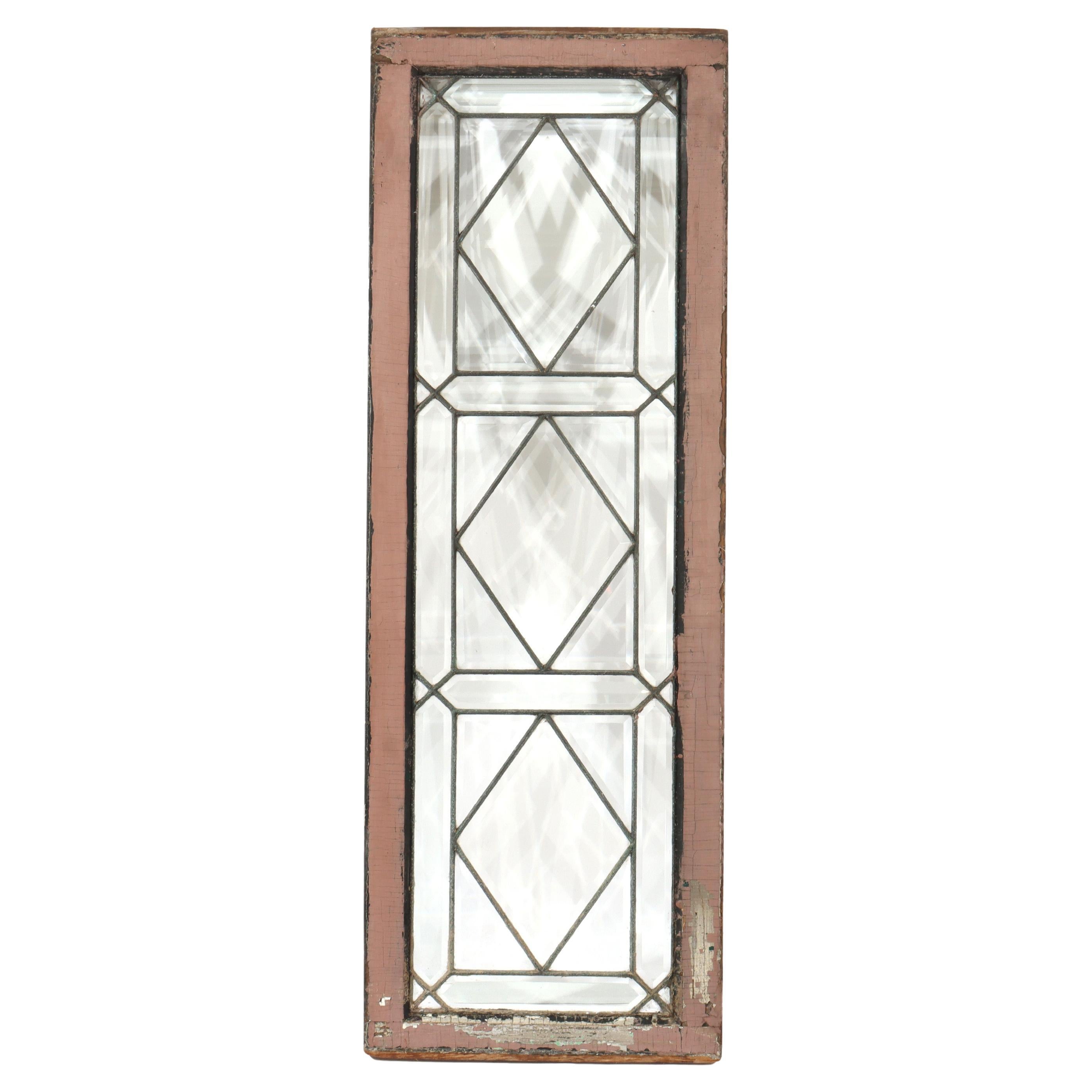 What is a beveled window?