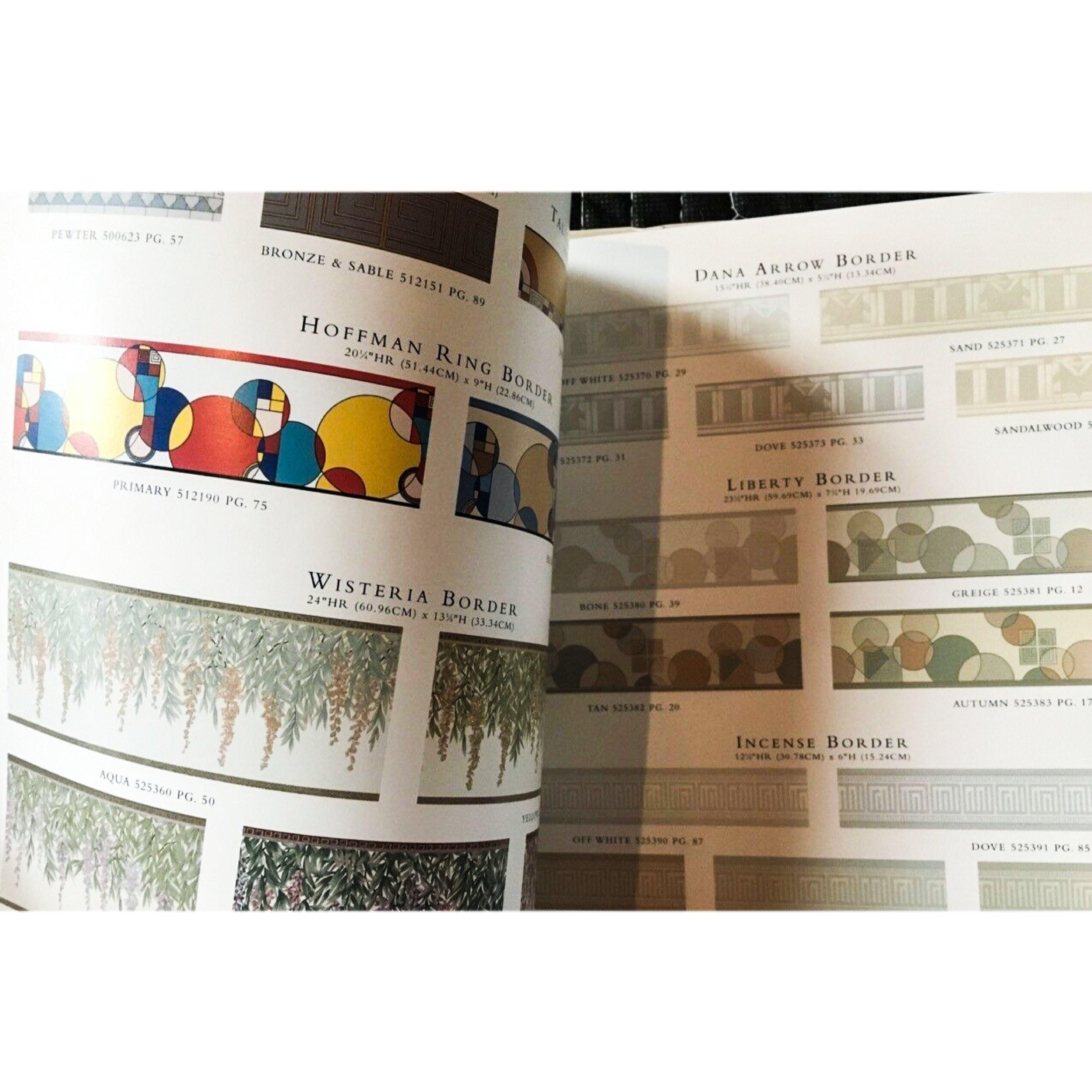 Mission Frank Lloyd Wright Schumacher Wallcovering Catalogue Reference, 1986 1999 For Sale