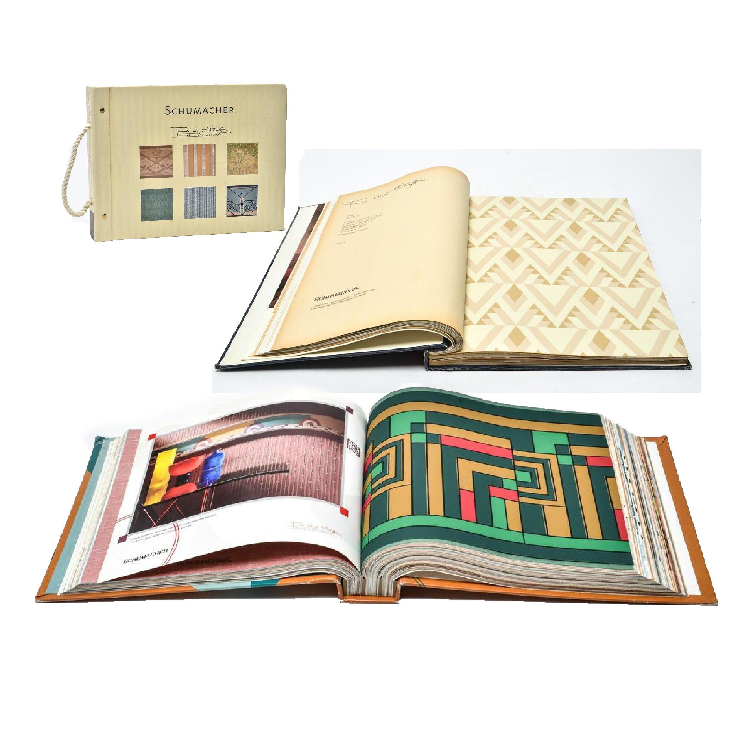 20th Century Frank Lloyd Wright Schumacher Wallcovering Fabric Book Catalogue Reference, 1986