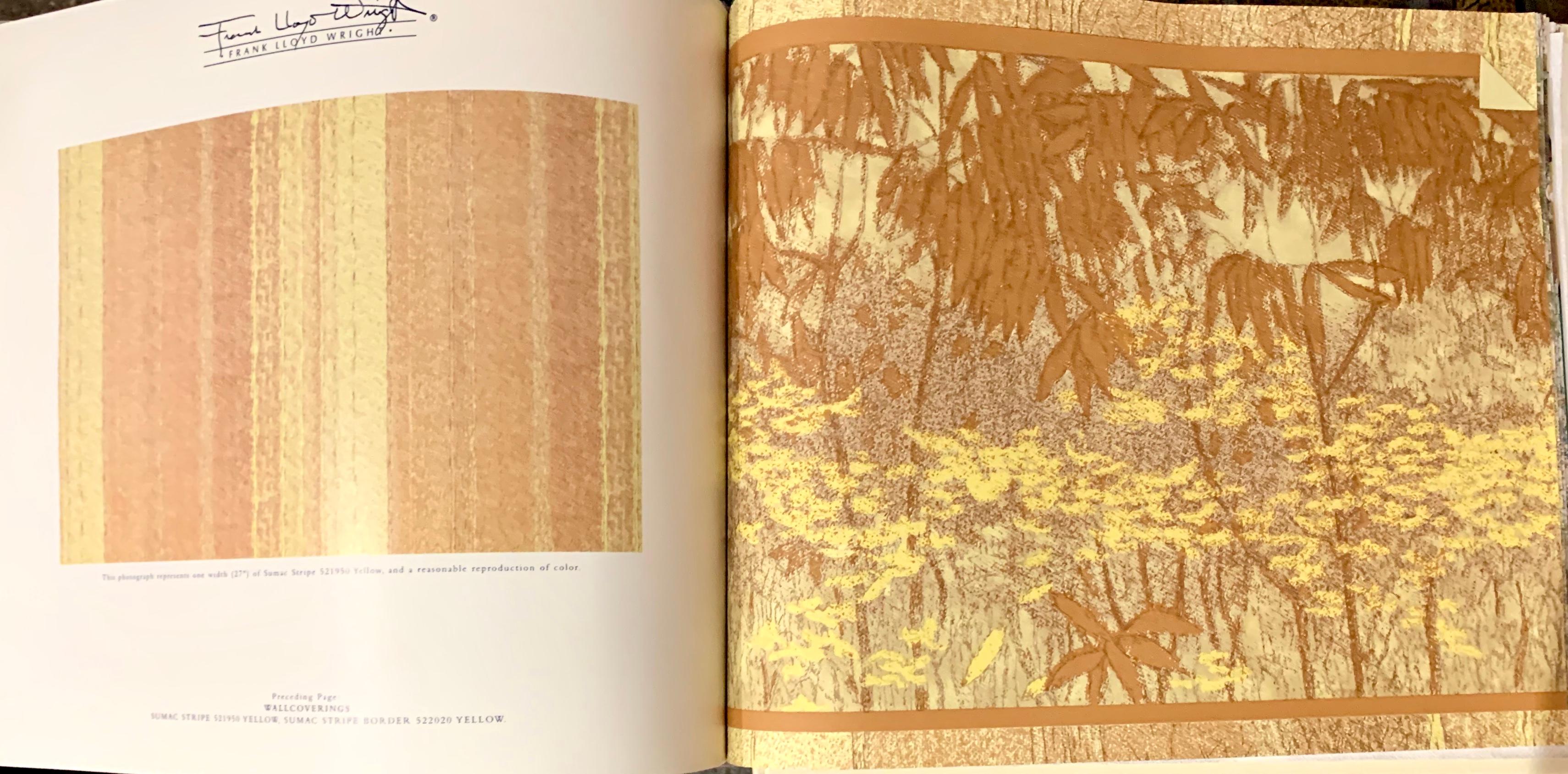 Frank Lloyd Wright Schumacher Wallcovering & Fabric Books Catalogue Reference In Good Condition In Brooklyn, NY