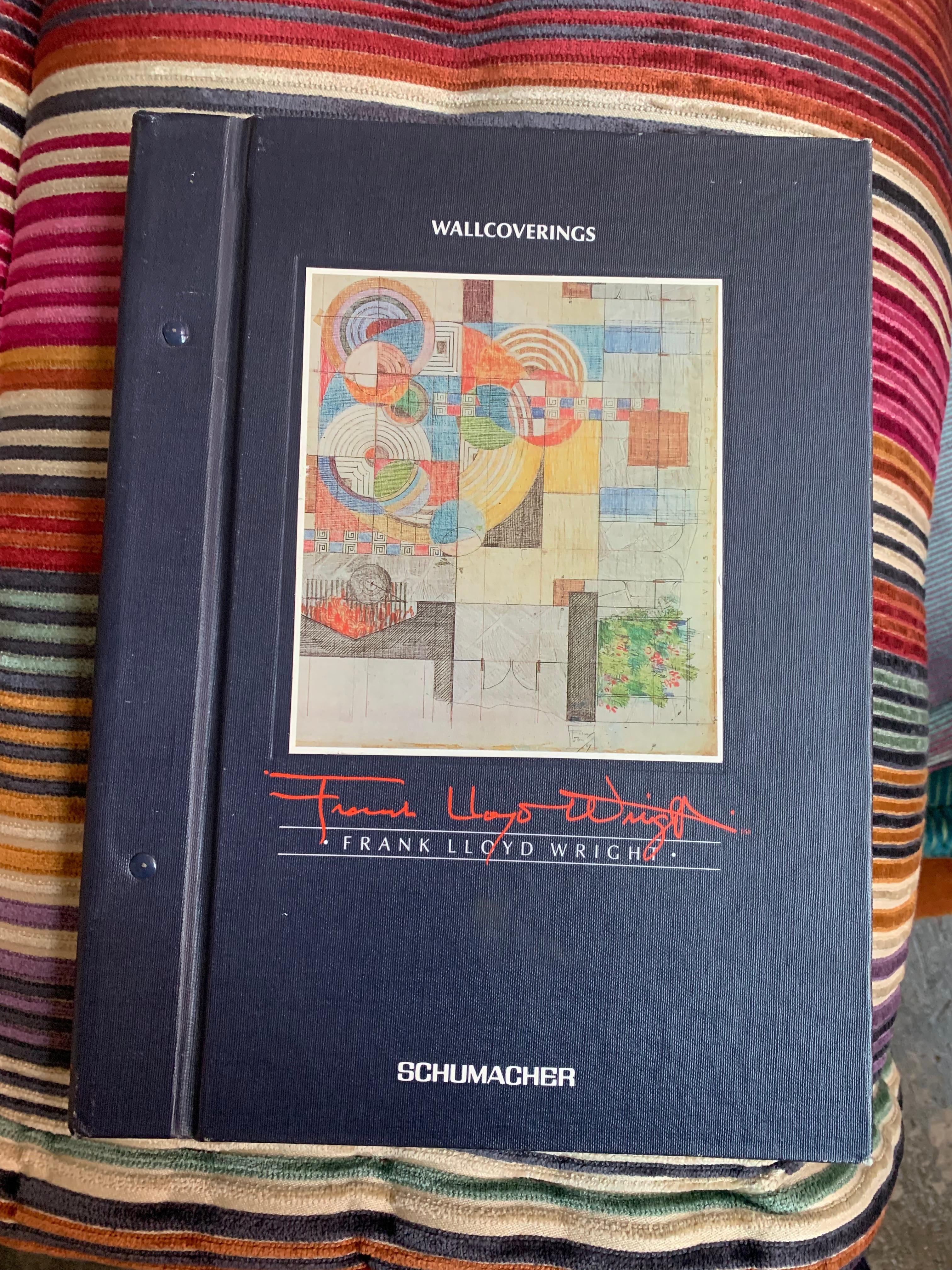 Frank Lloyd Wright interior design book published by Schumacher, 